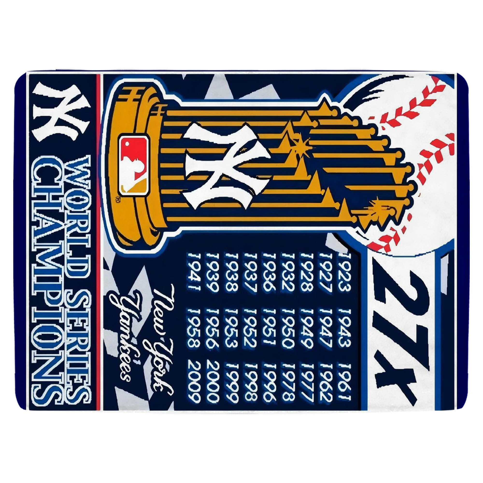 New York Yankees 108 Soft Fleece Throw Blanket 60 X 80 Inch – Super Soft, Lightweight, And Durable – Perfect For Sofa, Bed, Camping, And More – Ideal Gift For Family And Friends
