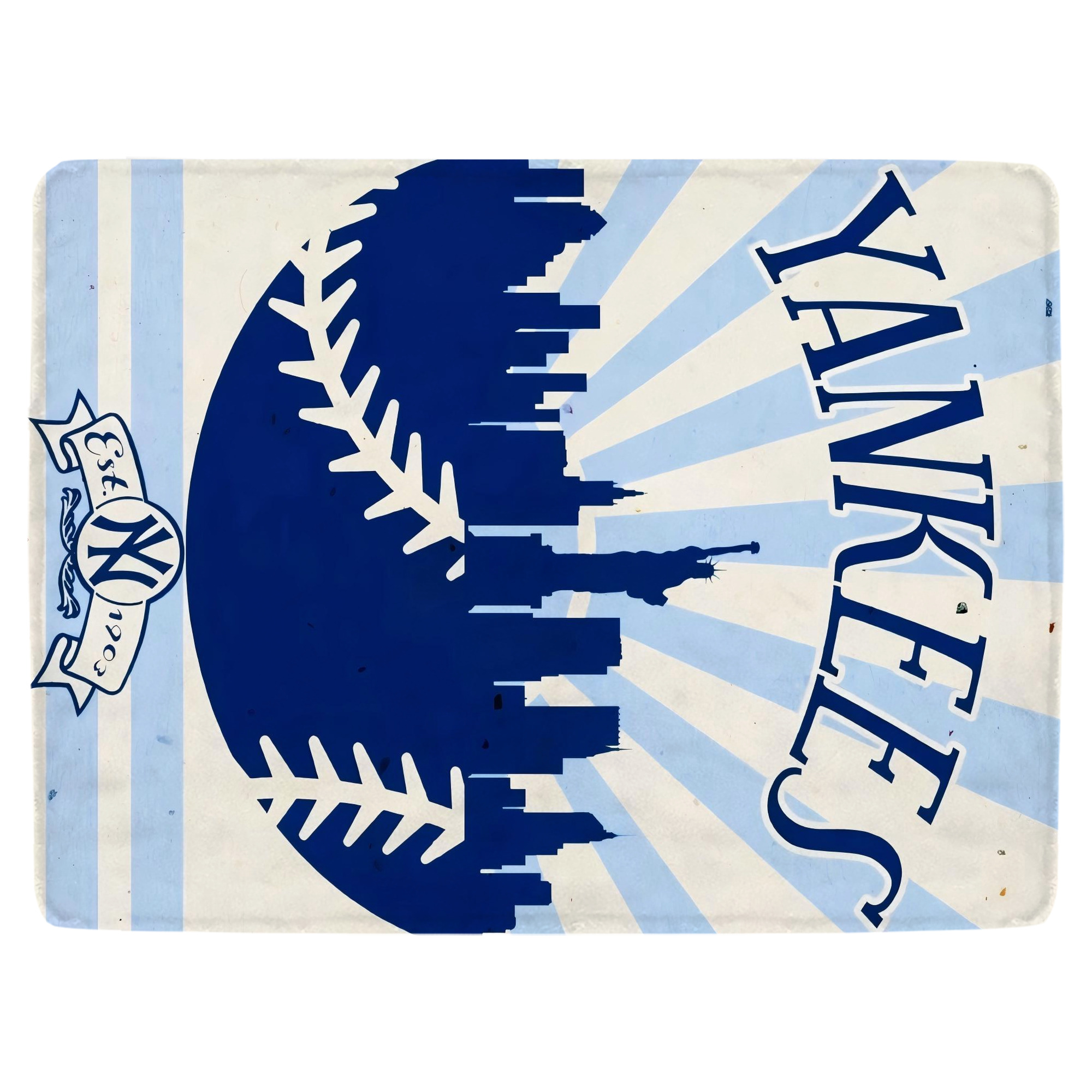 New York Yankees 143 Soft Fleece Throw Blanket 60 X 80 Inch – Super Soft, Lightweight, And Durable – Perfect For Sofa, Bed, Camping, And More – Ideal Gift For Family And Friends