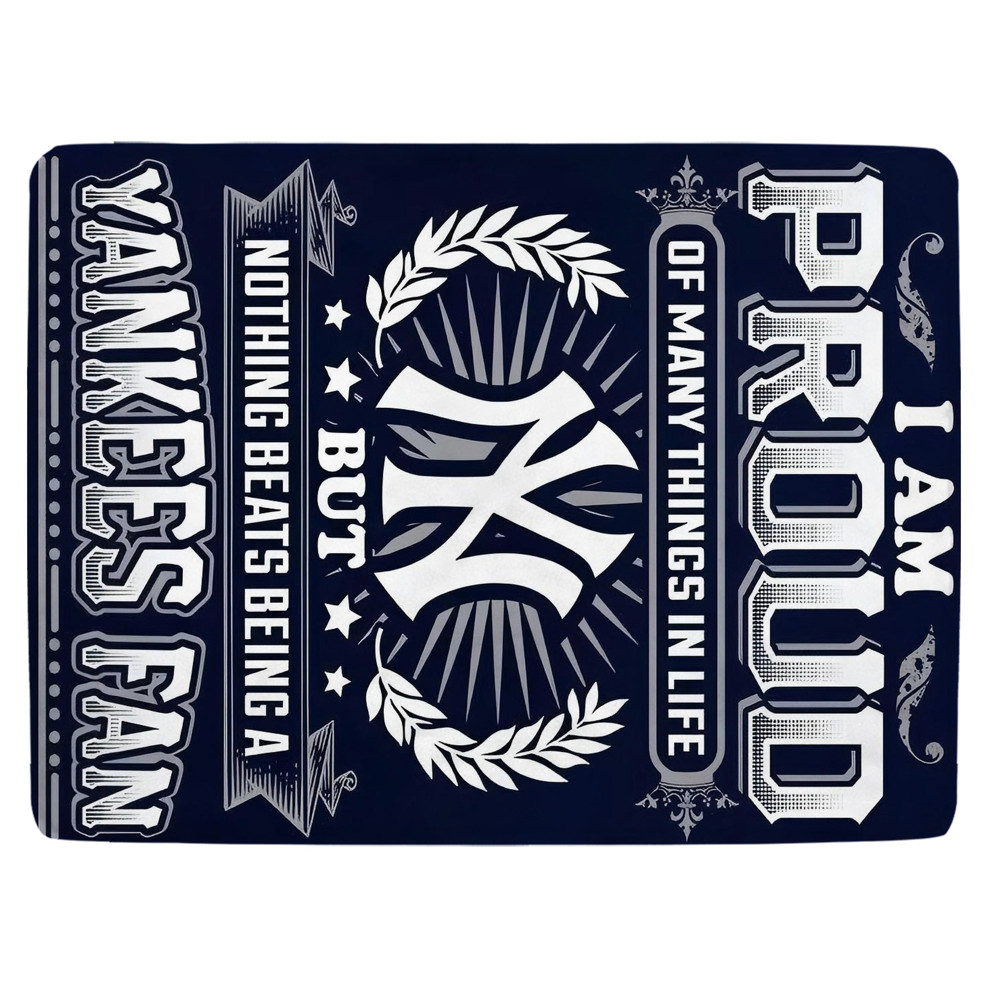 New York Yankees 301 Soft Fleece Throw Blanket 60 X 80 Inch – Super Soft, Lightweight, And Durable – Perfect For Sofa, Bed, Camping, And More – Ideal Gift For Family And Friends