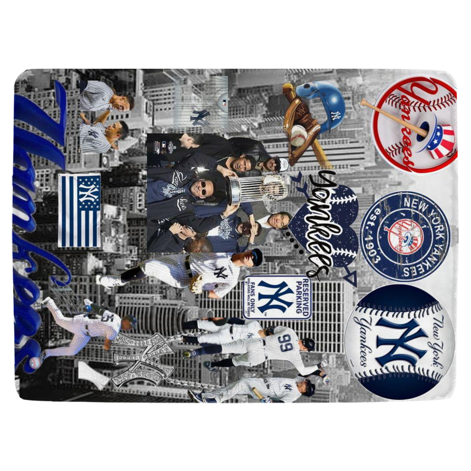 New York Yankees 199 Soft Fleece Throw Blanket 60 X 80 Inch – Super Soft, Lightweight, And Durable – Perfect For Sofa, Bed, Camping, And More – Ideal Gift For Family And Friends