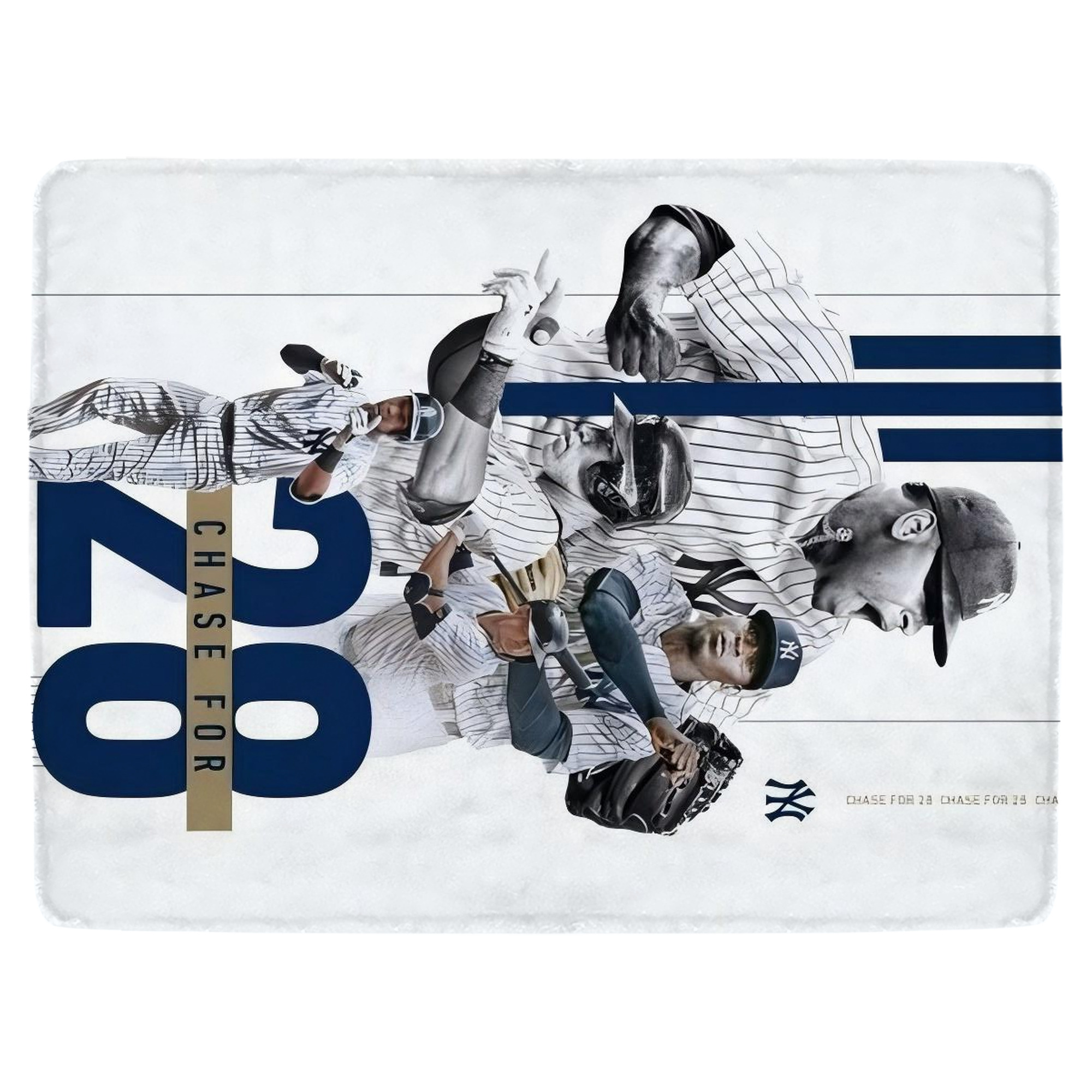 New York Yankees Chase For 28 Soft Fleece Throw Blanket 60 X 80 Inch – Super Soft, Lightweight, And Durable – Perfect For Sofa, Bed, Camping, And More – Ideal Gift For Family And Friends