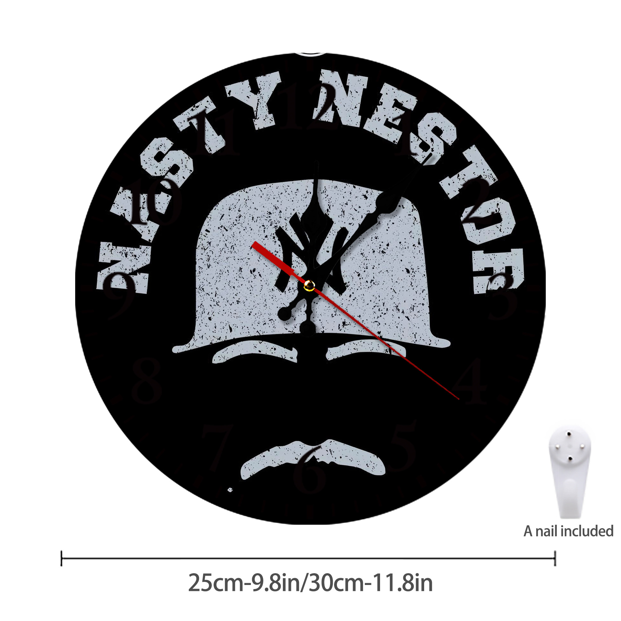 New York Yankees 152 Silent Round Wall Clock – Modern & Stylish DIY Design, Durable Wood Construction, Easy To Install – Perfect For Office, Bedroom, Living Room, And More