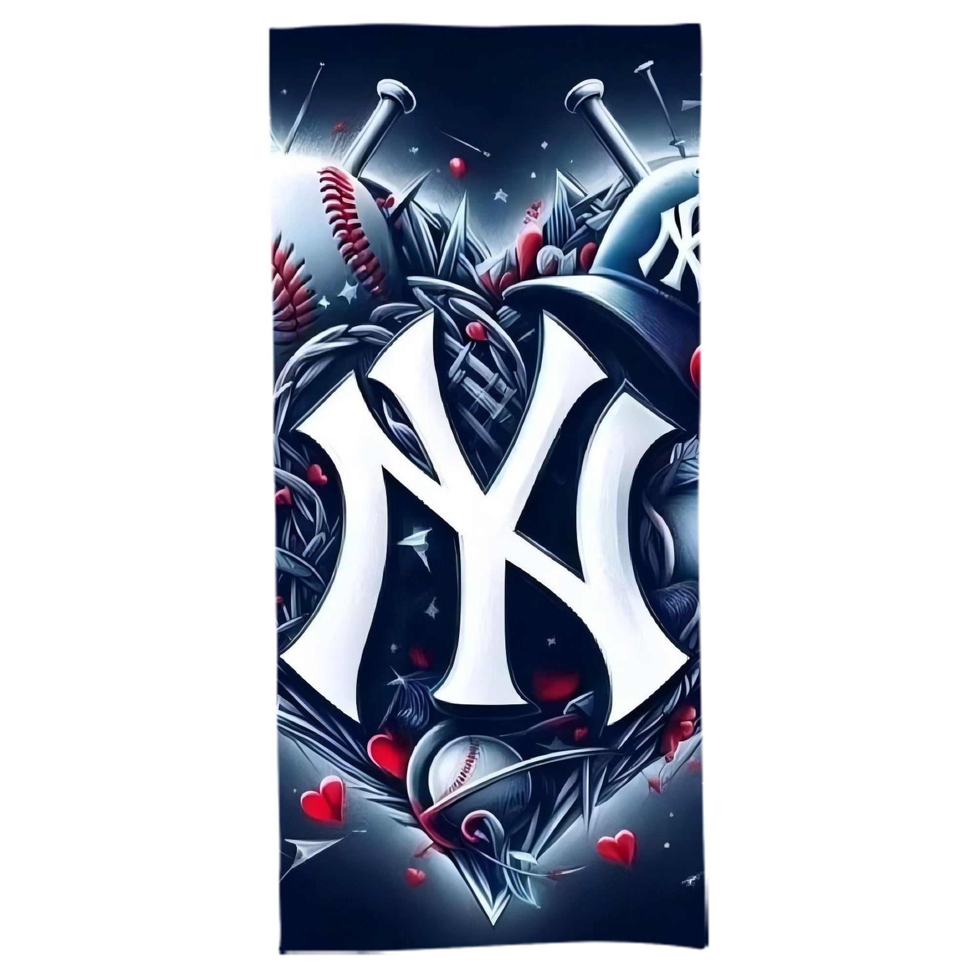 New York Yankees 251 Bath Towel 70x140 Cm – Soft & Quick Drying Polyester Shower Towel For Adults – Highly Absorbent, Lightweight, Skin-Friendly, Machine Washable – Ideal For Bathroom, Gym, Travel