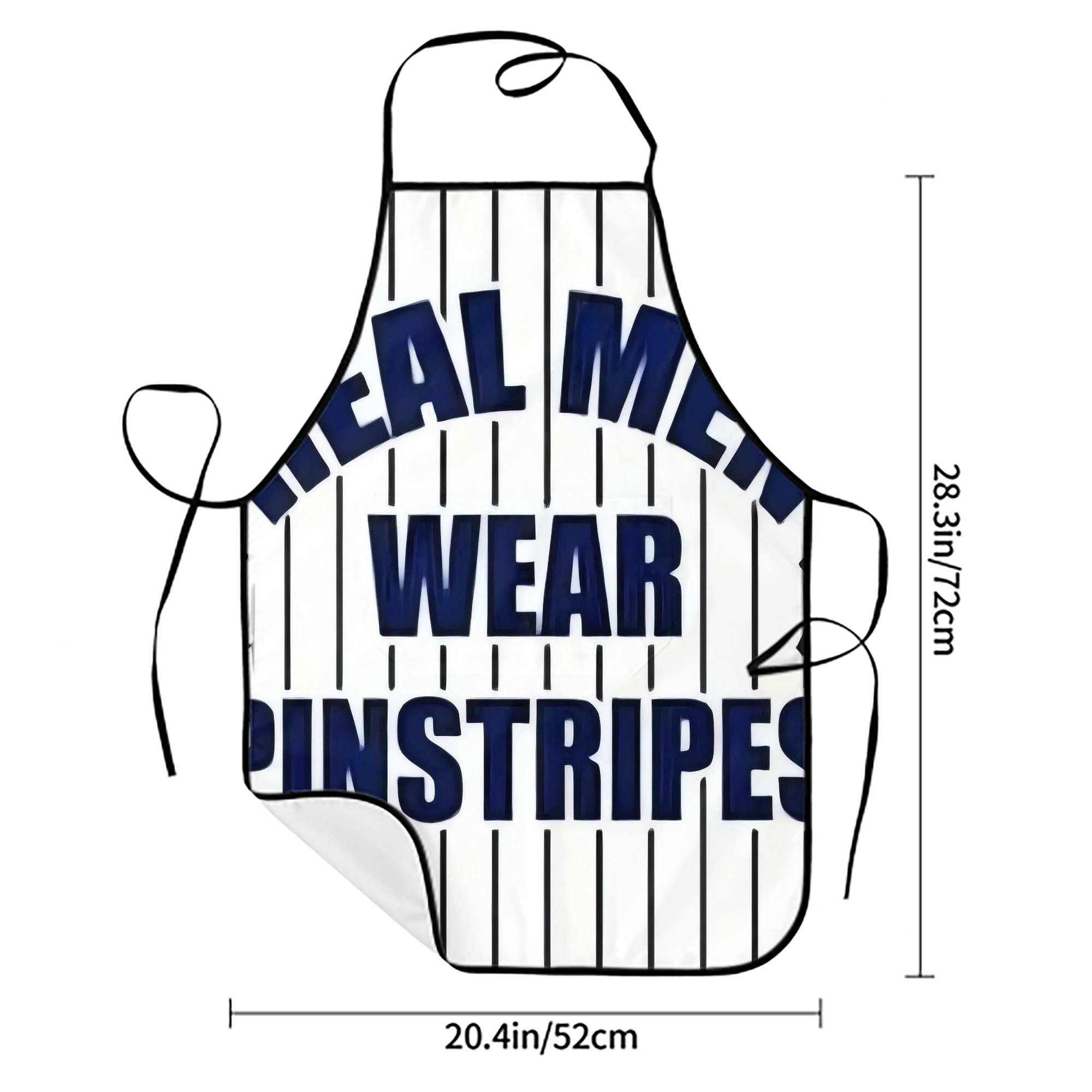 New York Yankees 262 Stain-Resistant Polyester Apron With Pocket – Full Print, Waterproof, Anti-Wrinkle, Anti-Pilling – Ideal For Kitchen, BBQ, Restaurant, Salon & More
