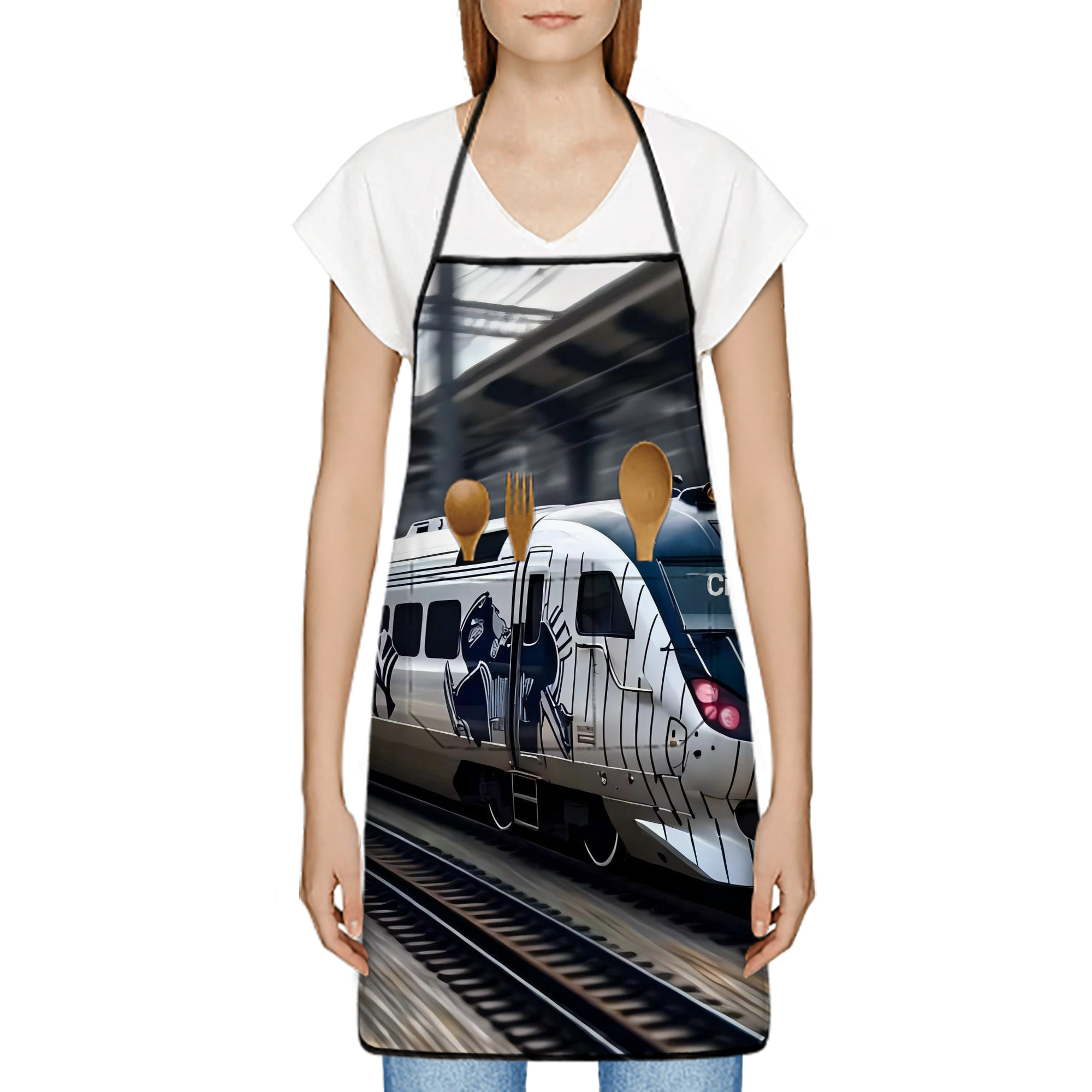 New York Yankees 342 Stain-Resistant Polyester Apron With Pocket – Full Print, Waterproof, Anti-Wrinkle, Anti-Pilling – Ideal For Kitchen, BBQ, Restaurant, Salon & More