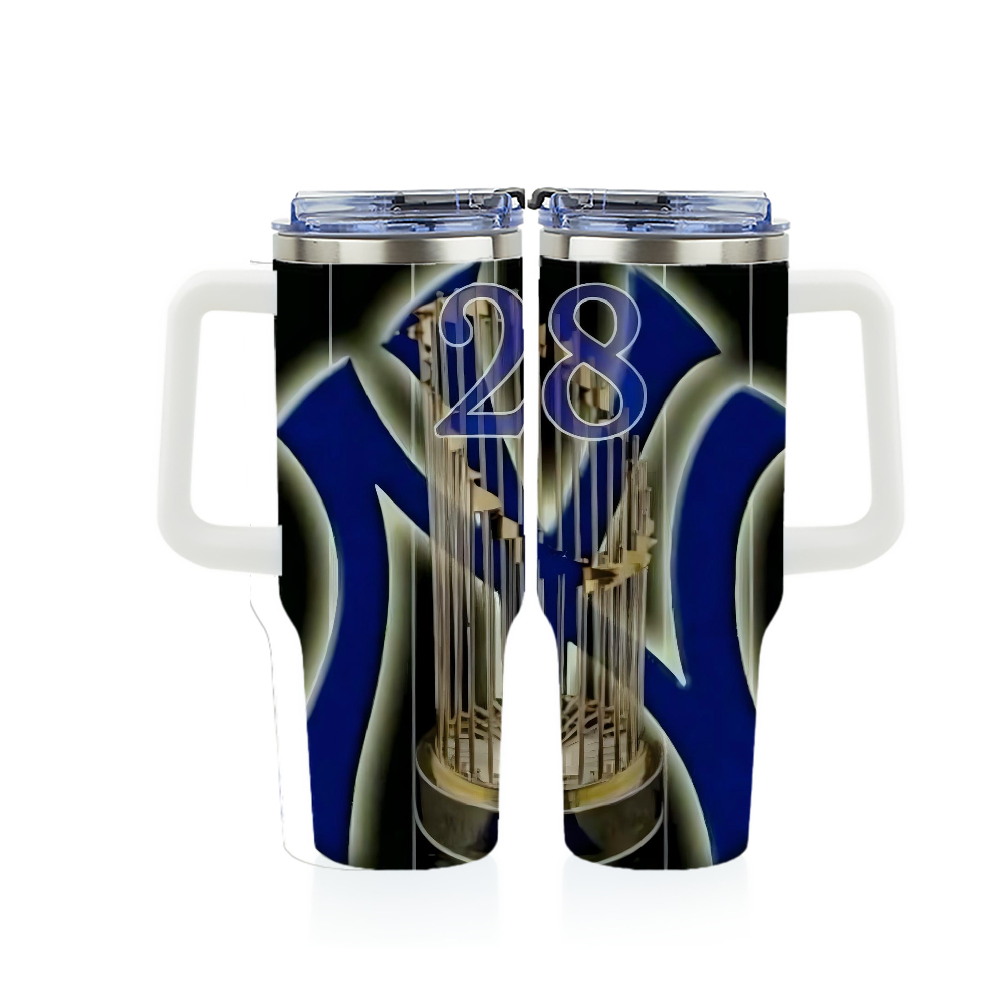 New York Yankees 172 40oz Full Wrap Car Tumbler – Durable Stainless Steel Travel Mug With Vibrant UV Print – Double Wall Insulated, Fits Most Car Cup Holders