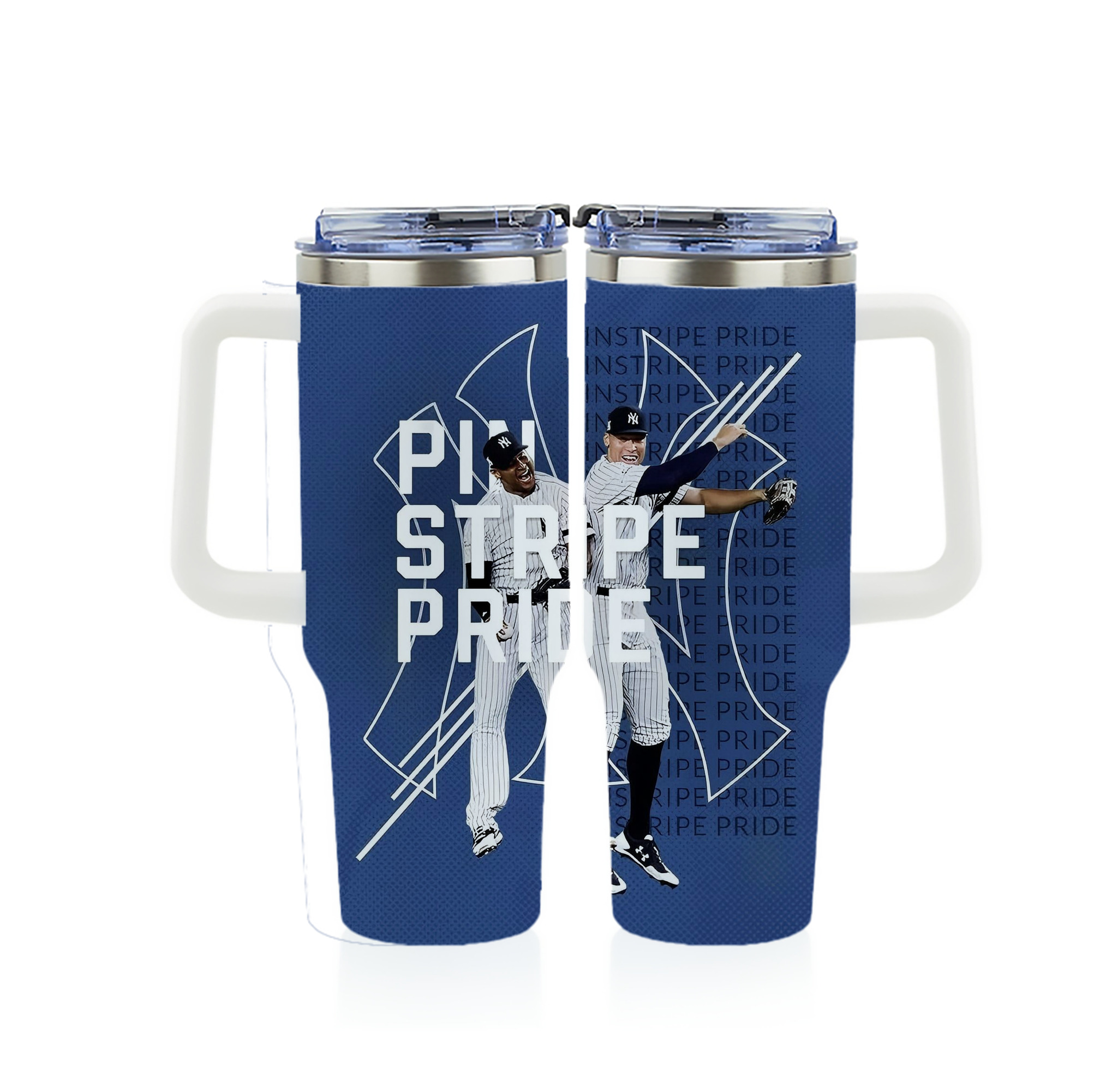 New York Yankees 196 40oz Full Wrap Car Tumbler – Durable Stainless Steel Travel Mug With Vibrant UV Print – Double Wall Insulated, Fits Most Car Cup Holders