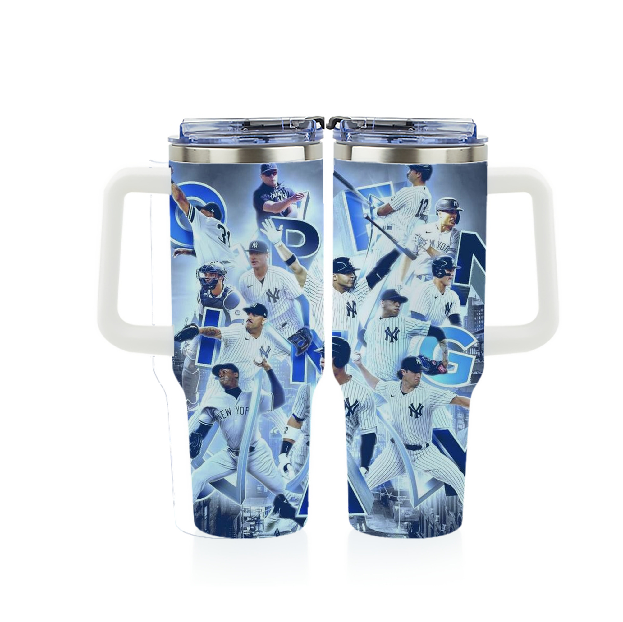 New York Yankees 236 40oz Full Wrap Car Tumbler – Durable Stainless Steel Travel Mug With Vibrant UV Print – Double Wall Insulated, Fits Most Car Cup Holders