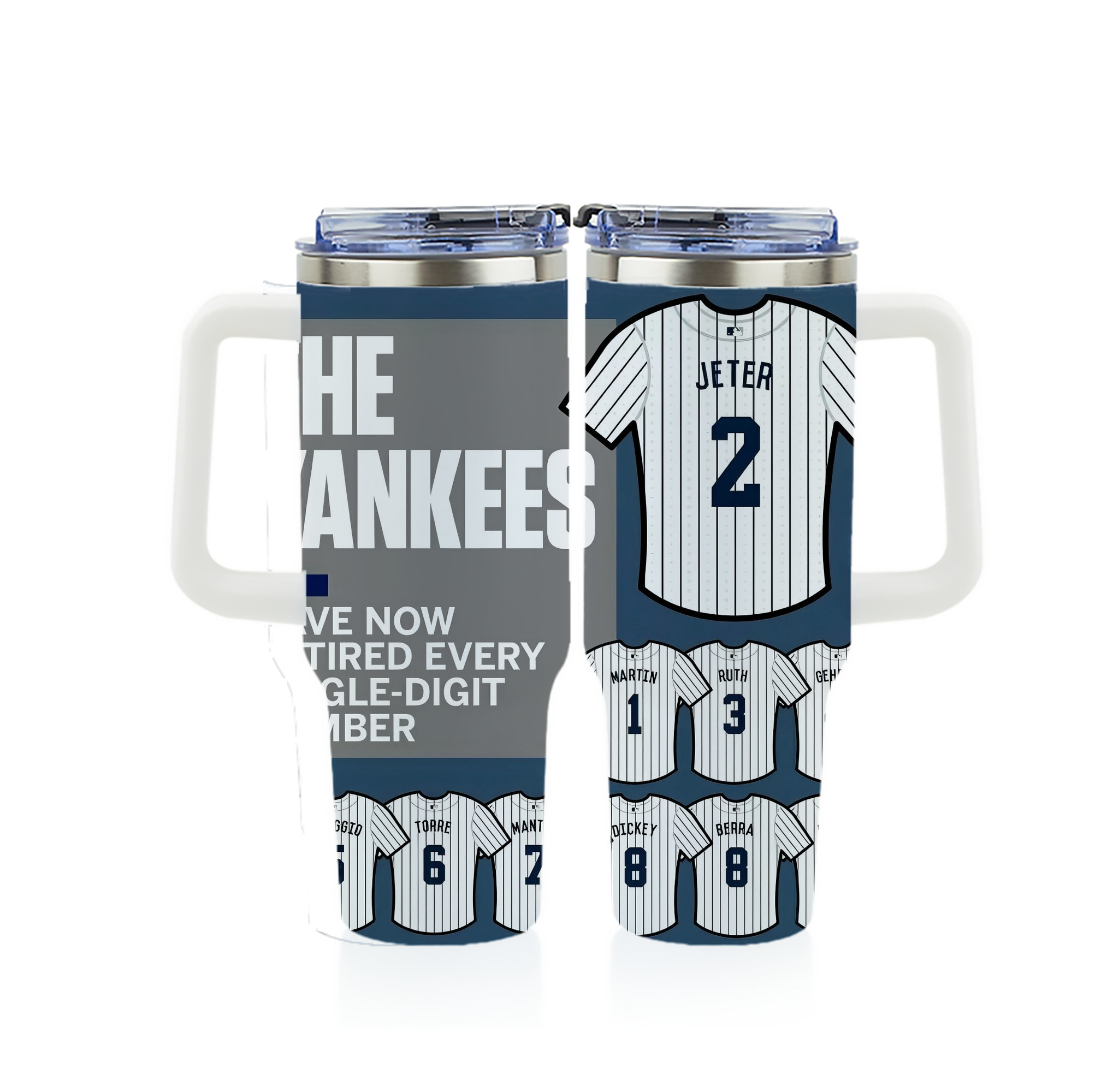 New York Yankees 235 40oz Full Wrap Car Tumbler – Durable Stainless Steel Travel Mug With Vibrant UV Print – Double Wall Insulated, Fits Most Car Cup Holders