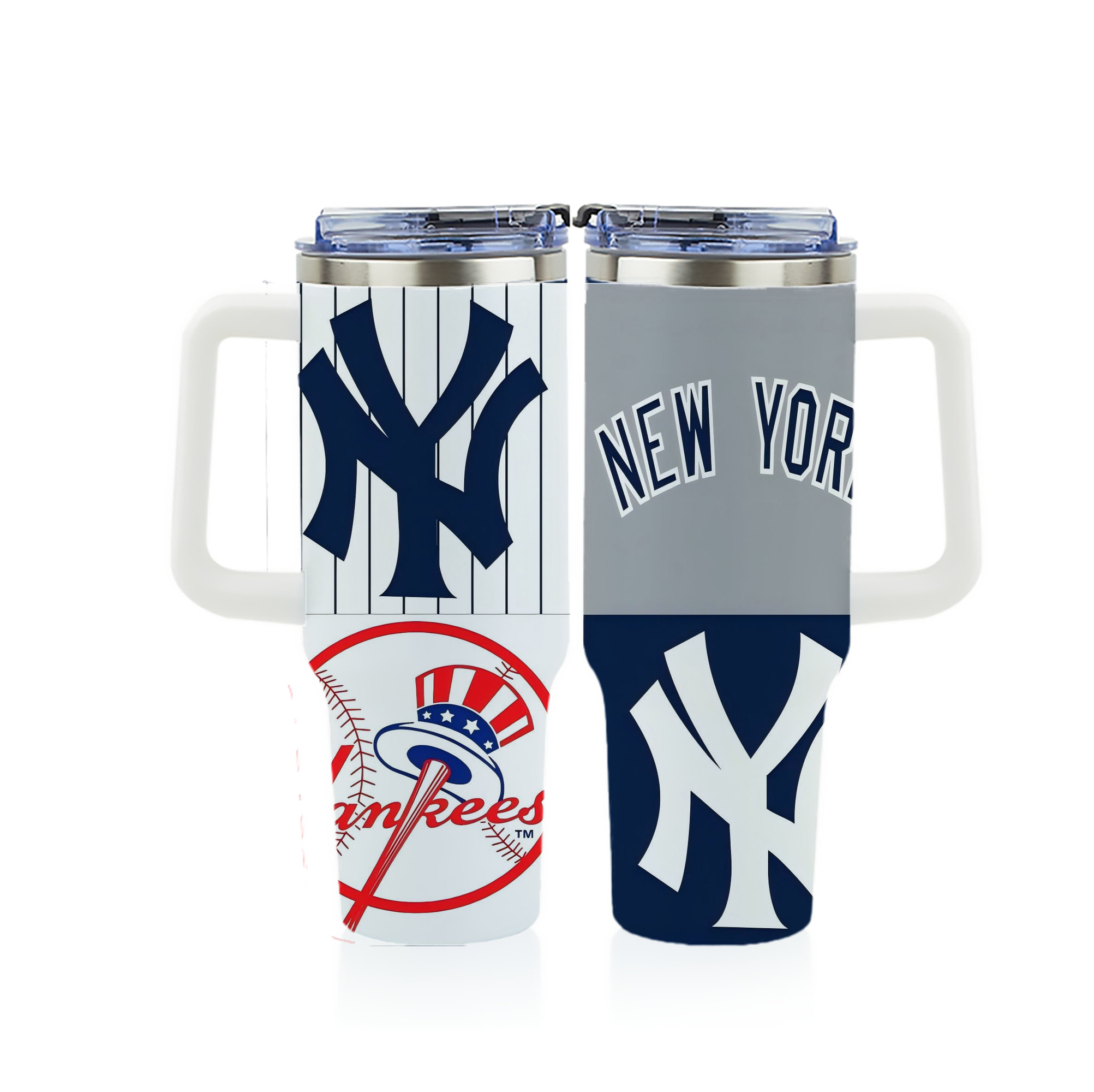 New York Yankees 238 40oz Full Wrap Car Tumbler – Durable Stainless Steel Travel Mug With Vibrant UV Print – Double Wall Insulated, Fits Most Car Cup Holders