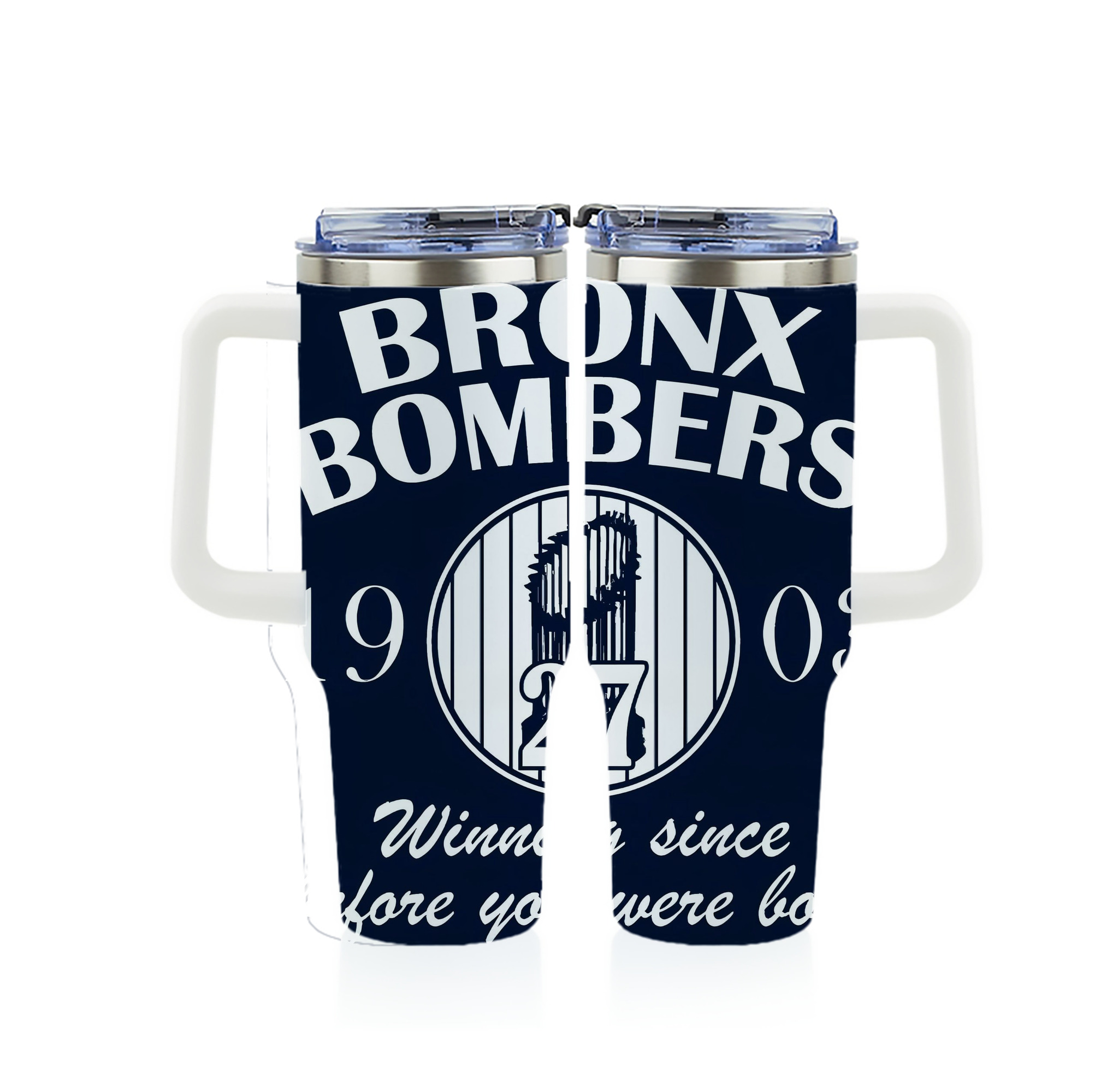 New York Yankees 240 40oz Full Wrap Car Tumbler – Durable Stainless Steel Travel Mug With Vibrant UV Print – Double Wall Insulated, Fits Most Car Cup Holders