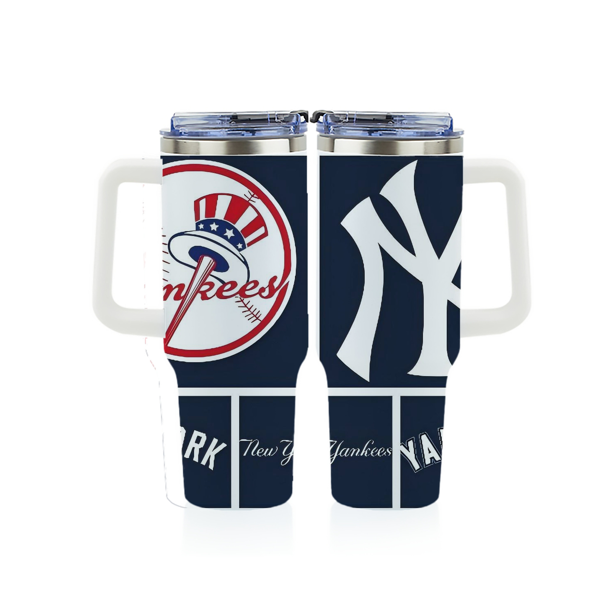New York Yankees 247 40oz Full Wrap Car Tumbler – Durable Stainless Steel Travel Mug With Vibrant UV Print – Double Wall Insulated, Fits Most Car Cup Holders