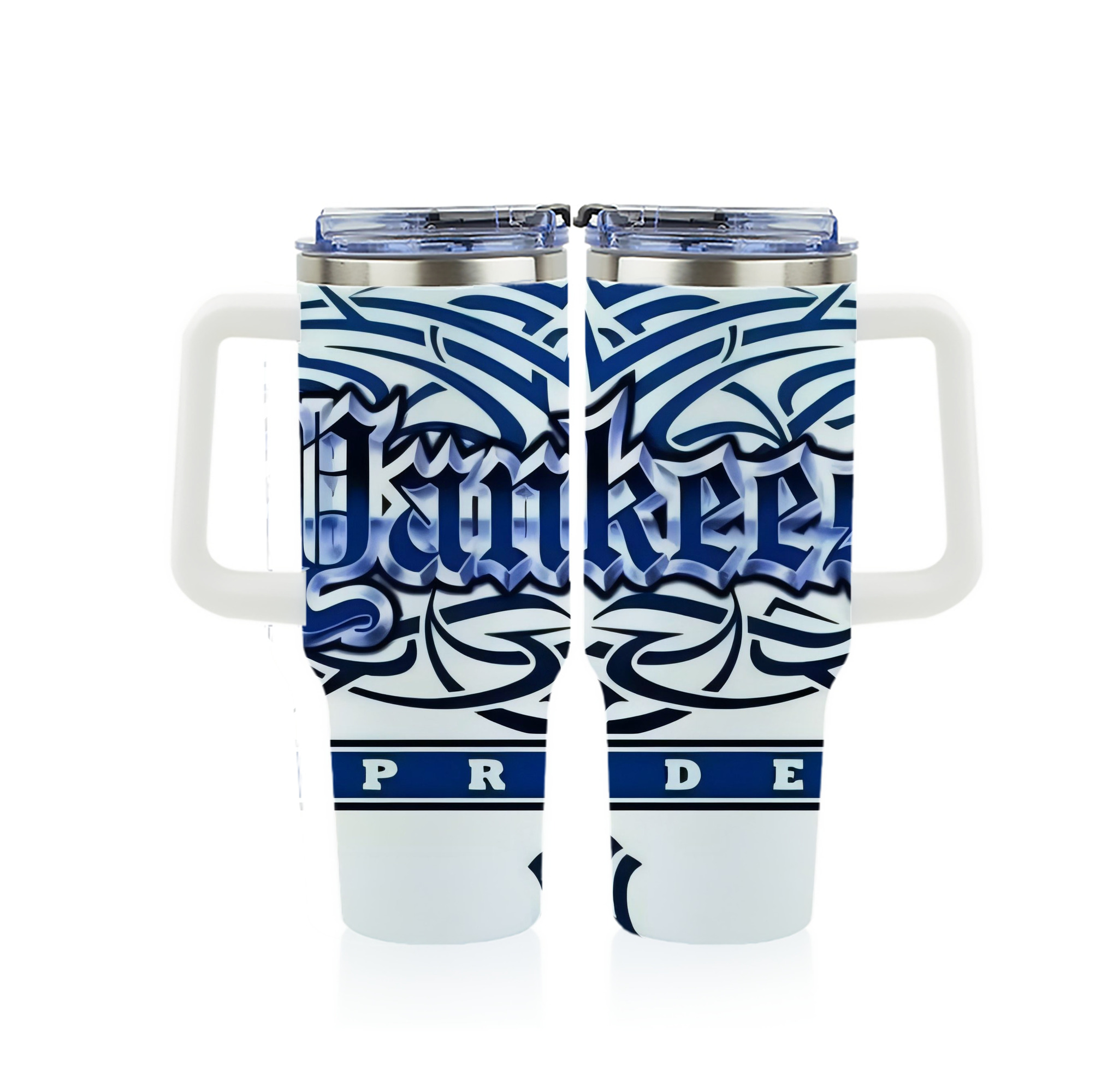 New York Yankees 304 40oz Full Wrap Car Tumbler – Durable Stainless Steel Travel Mug With Vibrant UV Print – Double Wall Insulated, Fits Most Car Cup Holders