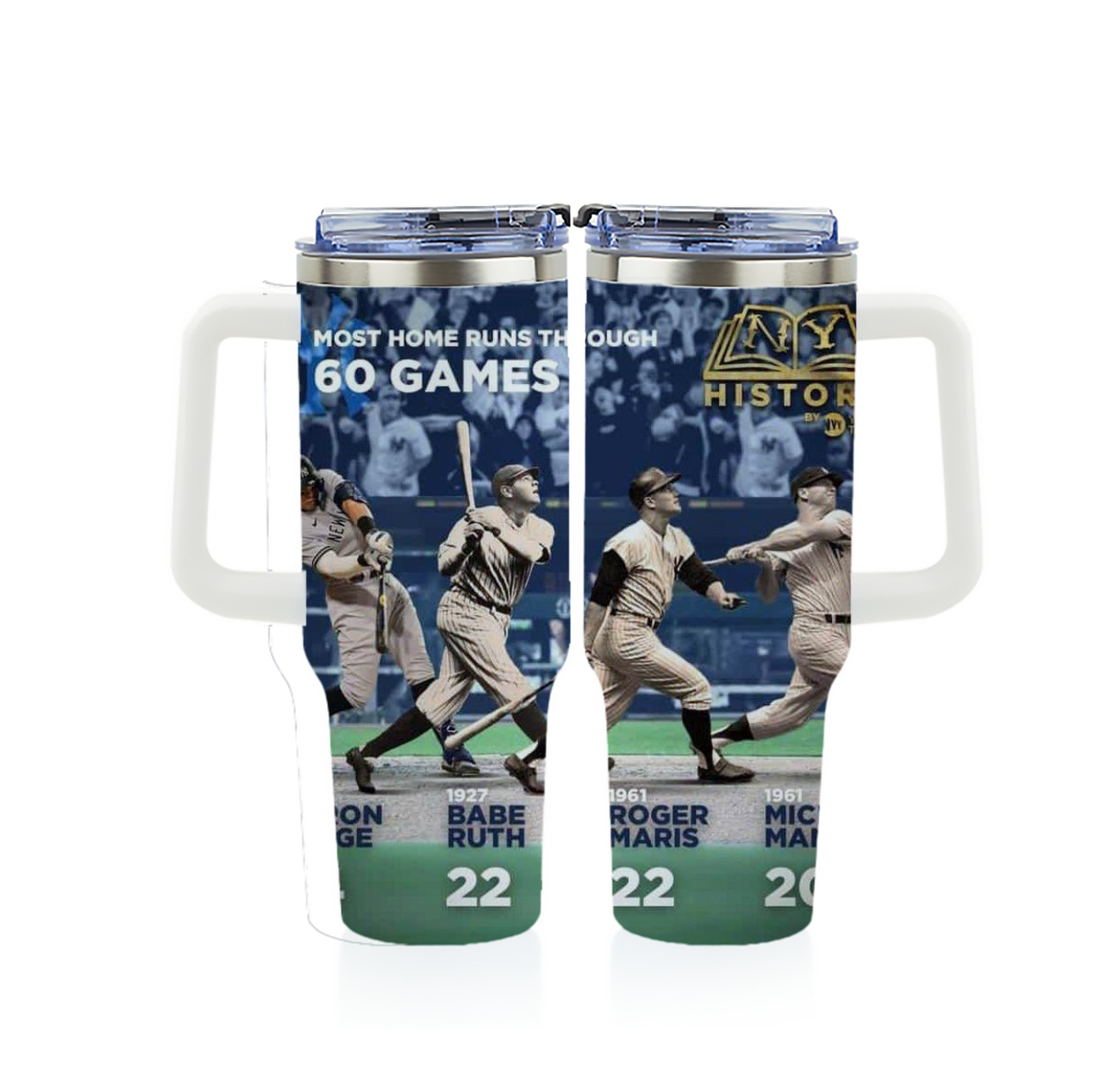 New York Yankees 315 40oz Full Wrap Car Tumbler – Durable Stainless Steel Travel Mug With Vibrant UV Print – Double Wall Insulated, Fits Most Car Cup Holders