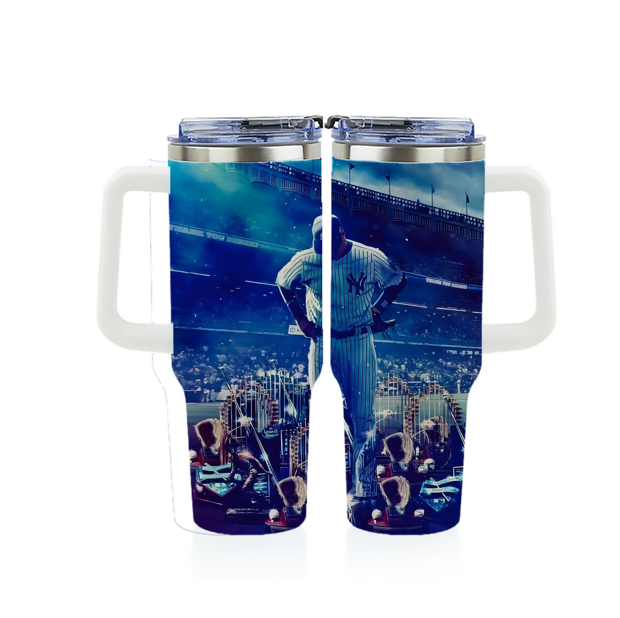 New York Yankees 345 40oz Full Wrap Car Tumbler – Durable Stainless Steel Travel Mug With Vibrant UV Print – Double Wall Insulated, Fits Most Car Cup Holders