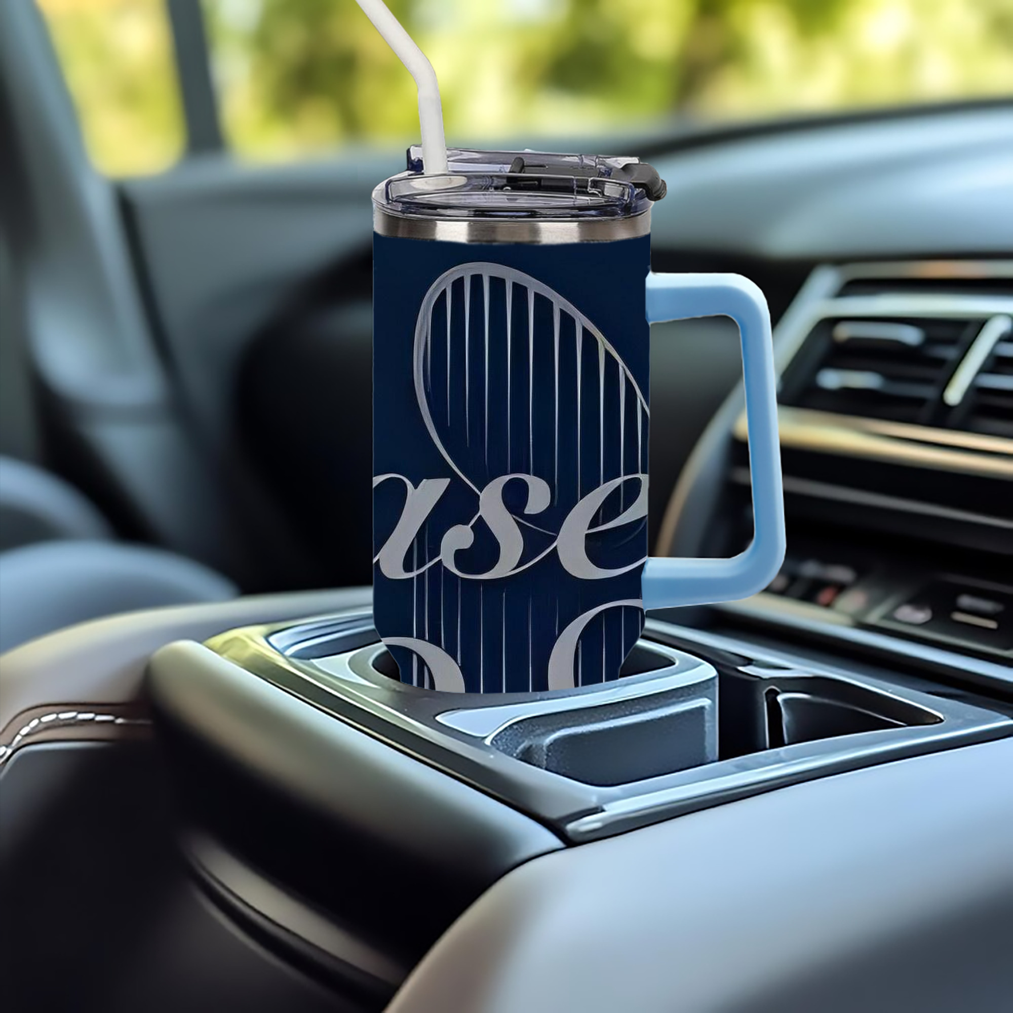 New York Yankees 300 40oz Full Wrap Car Tumbler – Durable Stainless Steel Travel Mug With Vibrant UV Print – Double Wall Insulated, Fits Most Car Cup Holders