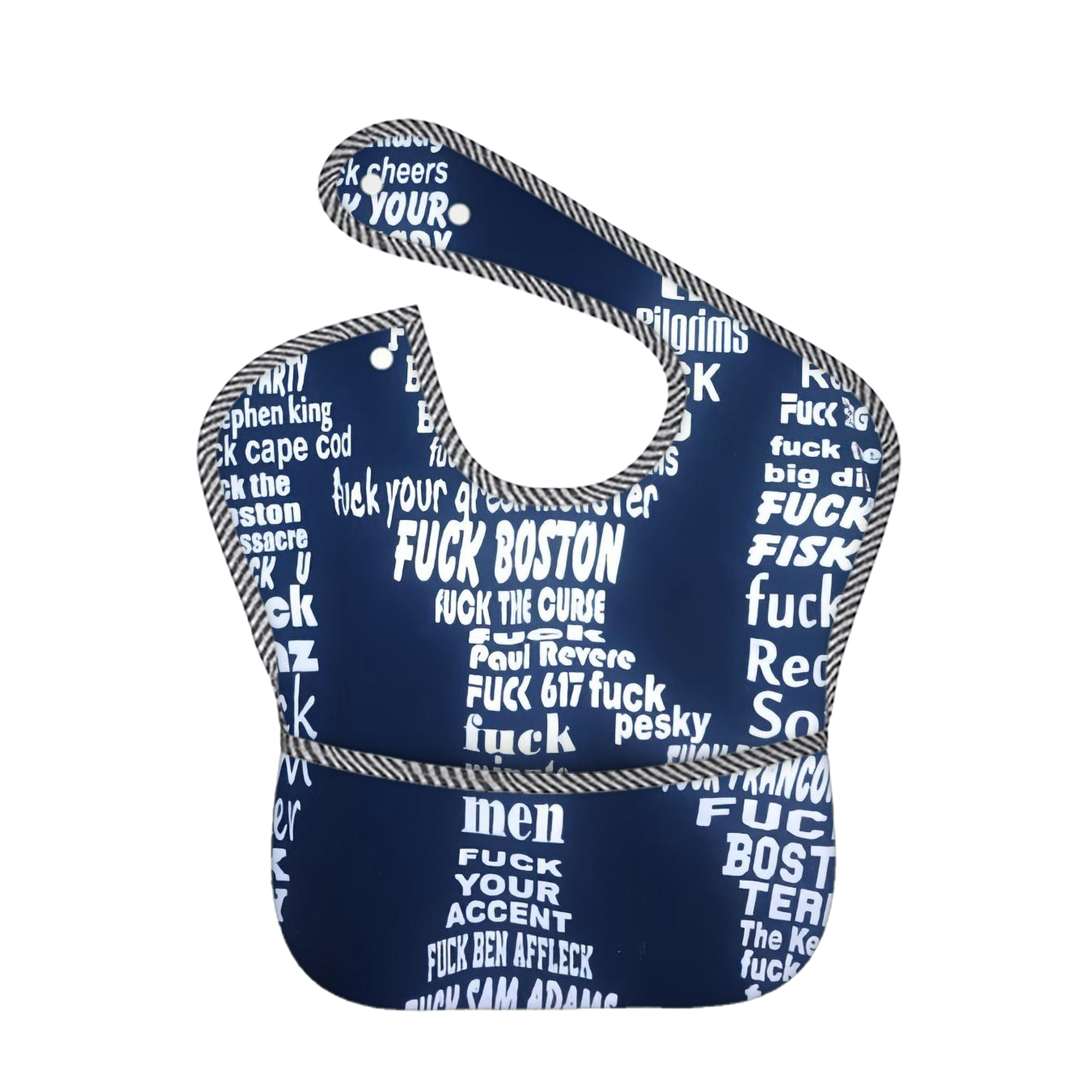 New York Yankees 224 Adjustable Waterproof Toddler Bib – Full-Print Durable Polyester – Foldable Crumb Pocket – Easy Snap Closure – Soft
