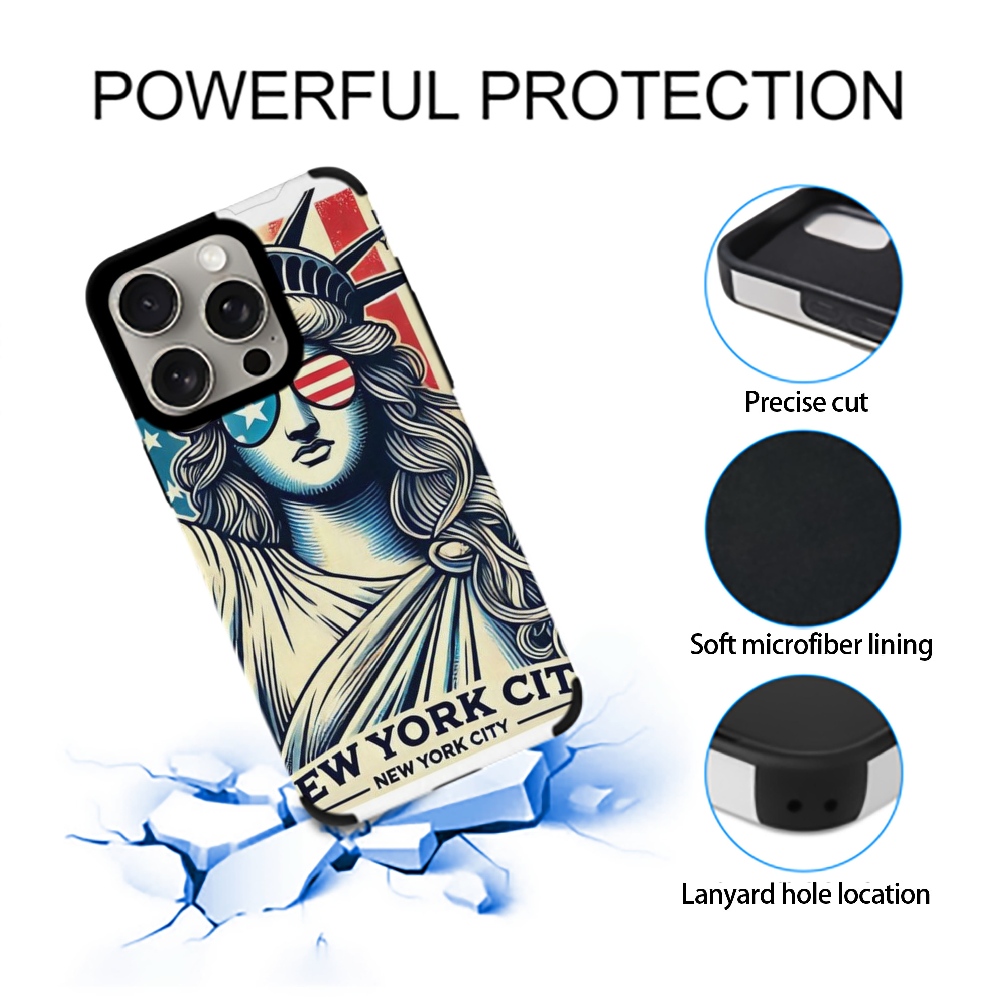 New York Yankees 114 IPhone 15 Pro Max PU Leather Case – Soft Lining, 360° Protection – Precise Fit, 3D Buttons, Easy Charging – Anti-Yellowing, Easy To Clean