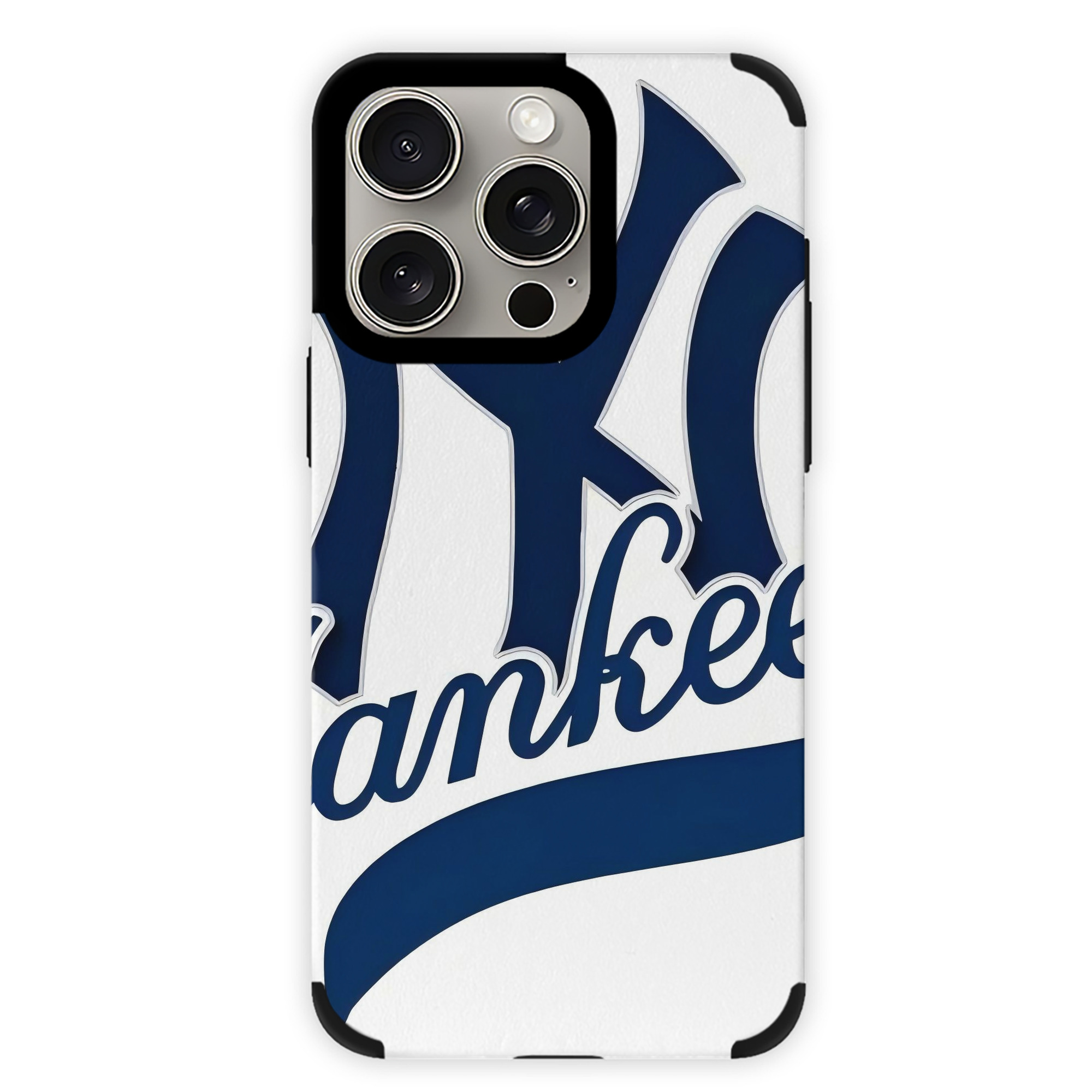 New York Yankees 116 IPhone 15 Pro Max PU Leather Case – Soft Lining, 360° Protection – Precise Fit, 3D Buttons, Easy Charging – Anti-Yellowing, Easy To Clean