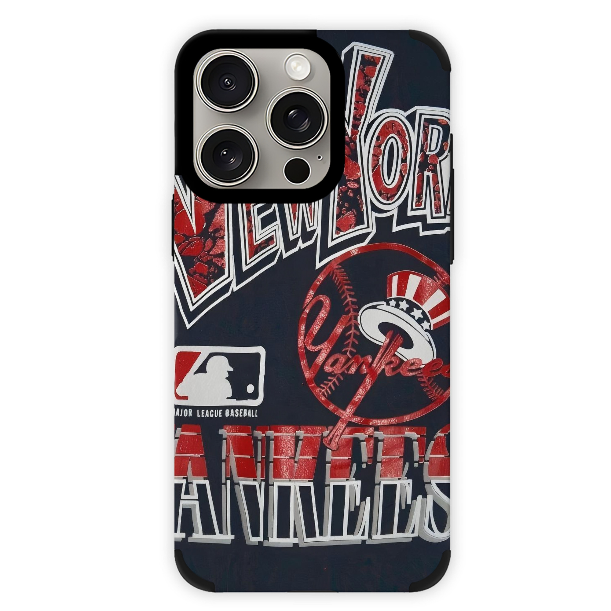 New York Yankees 125 IPhone 15 Pro Max PU Leather Case – Soft Lining, 360° Protection – Precise Fit, 3D Buttons, Easy Charging – Anti-Yellowing, Easy To Clean
