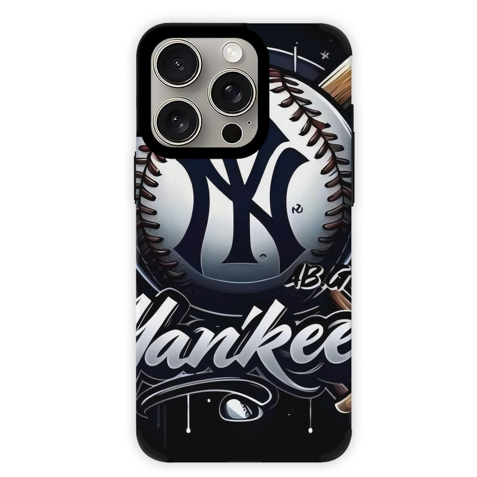 New York Yankees 241 IPhone 15 Pro Max PU Leather Case – Soft Lining, 360° Protection – Precise Fit, 3D Buttons, Easy Charging – Anti-Yellowing, Easy To Clean