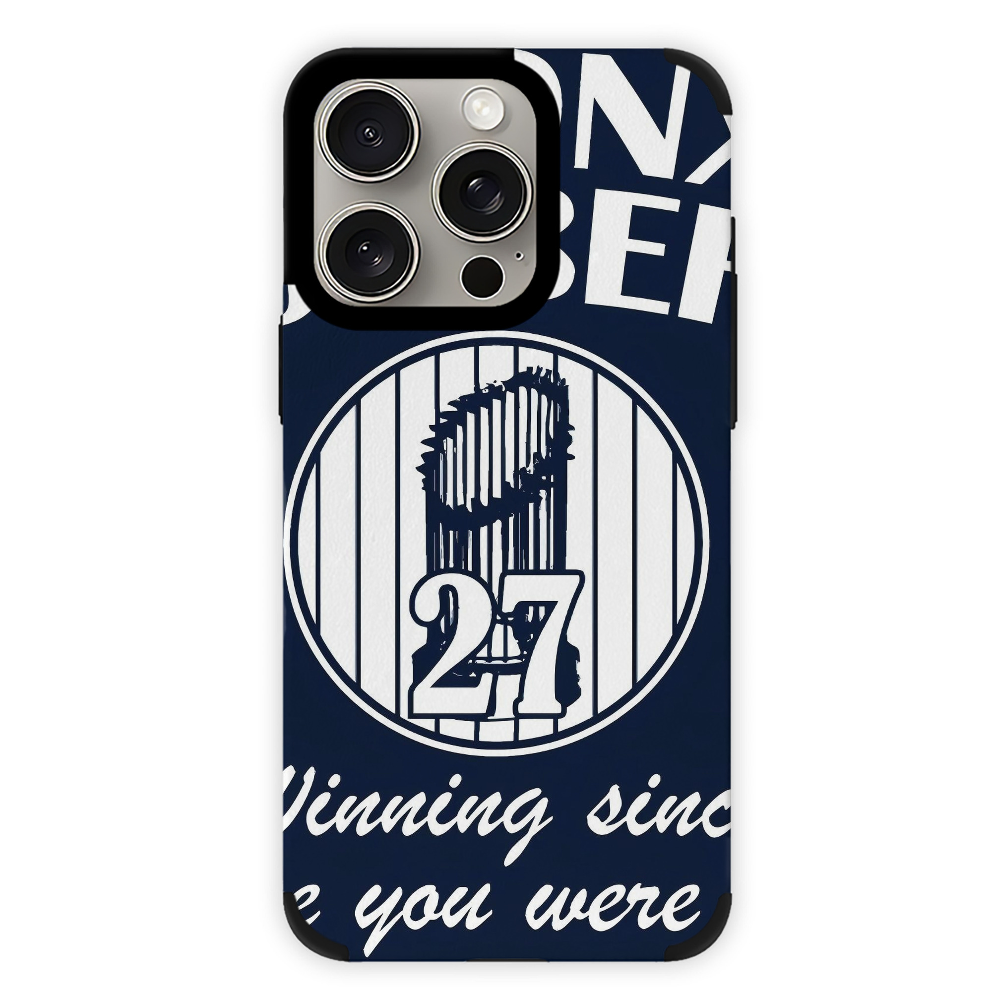 New York Yankees 240 IPhone 15 Pro Max PU Leather Case – Soft Lining, 360° Protection – Precise Fit, 3D Buttons, Easy Charging – Anti-Yellowing, Easy To Clean