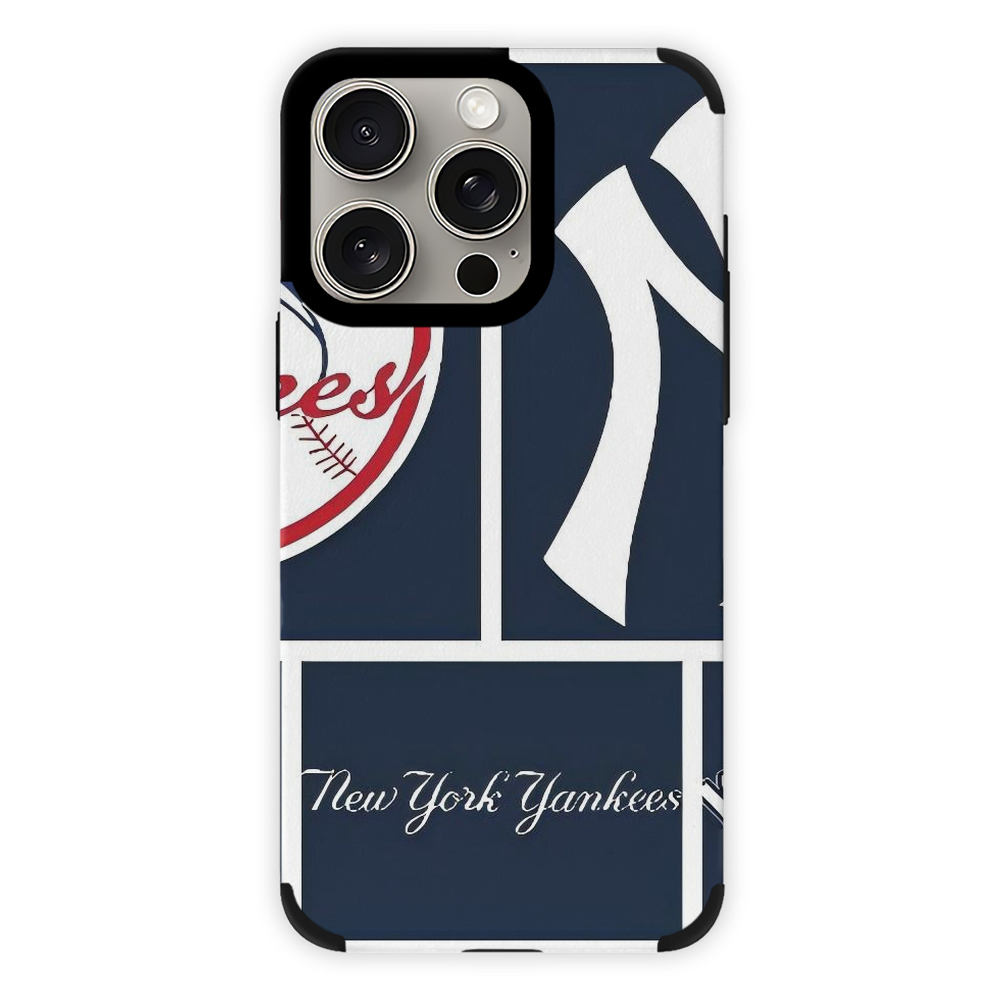 New York Yankees 247 IPhone 15 Pro Max PU Leather Case – Soft Lining, 360° Protection – Precise Fit, 3D Buttons, Easy Charging – Anti-Yellowing, Easy To Clean