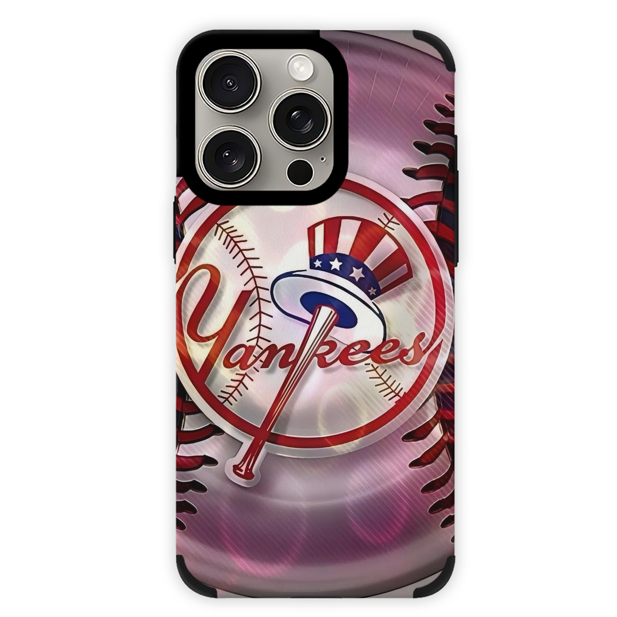 New York Yankees 244 IPhone 15 Pro Max PU Leather Case – Soft Lining, 360° Protection – Precise Fit, 3D Buttons, Easy Charging – Anti-Yellowing, Easy To Clean