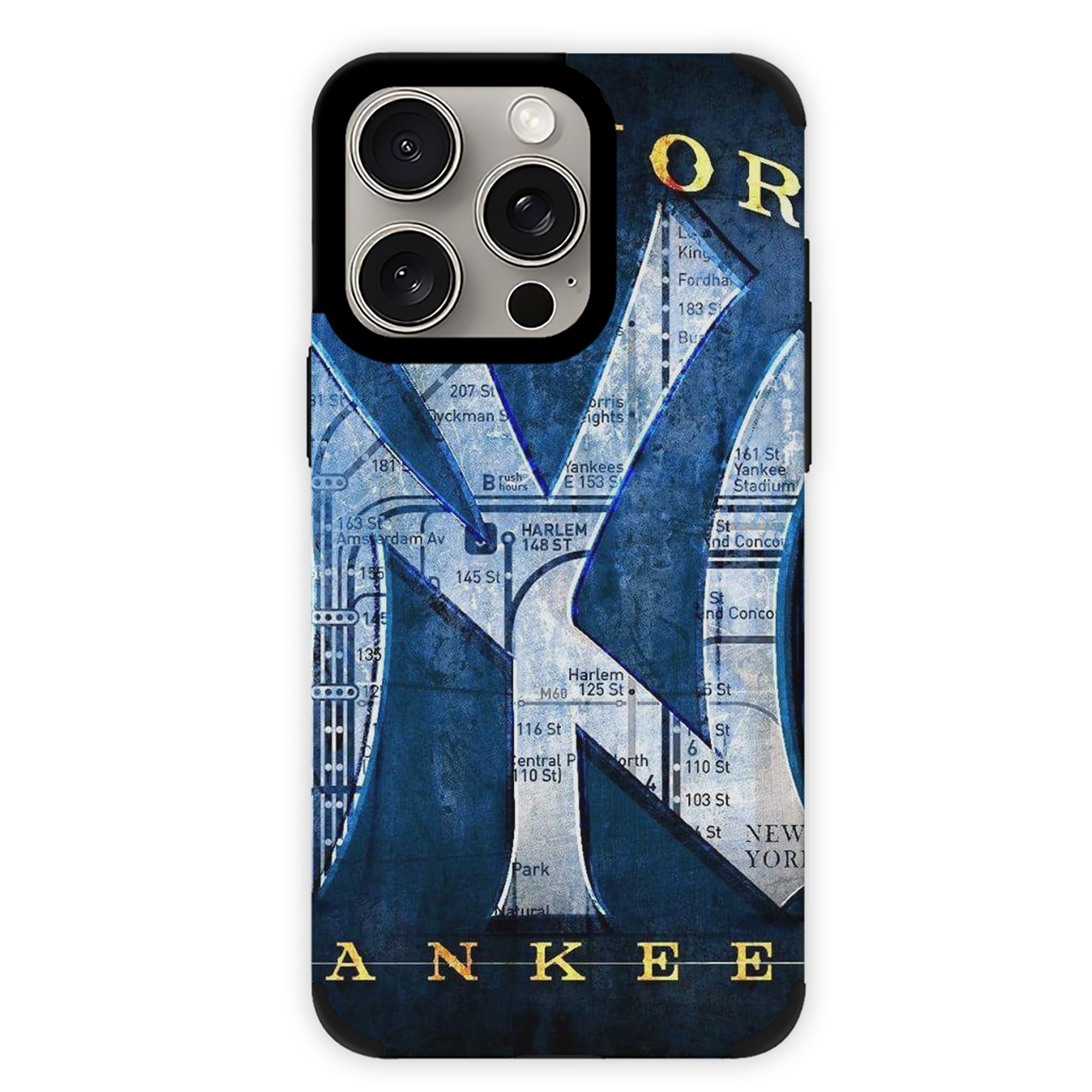New York Yankees 307 IPhone 15 Pro Max PU Leather Case – Soft Lining, 360° Protection – Precise Fit, 3D Buttons, Easy Charging – Anti-Yellowing, Easy To Clean