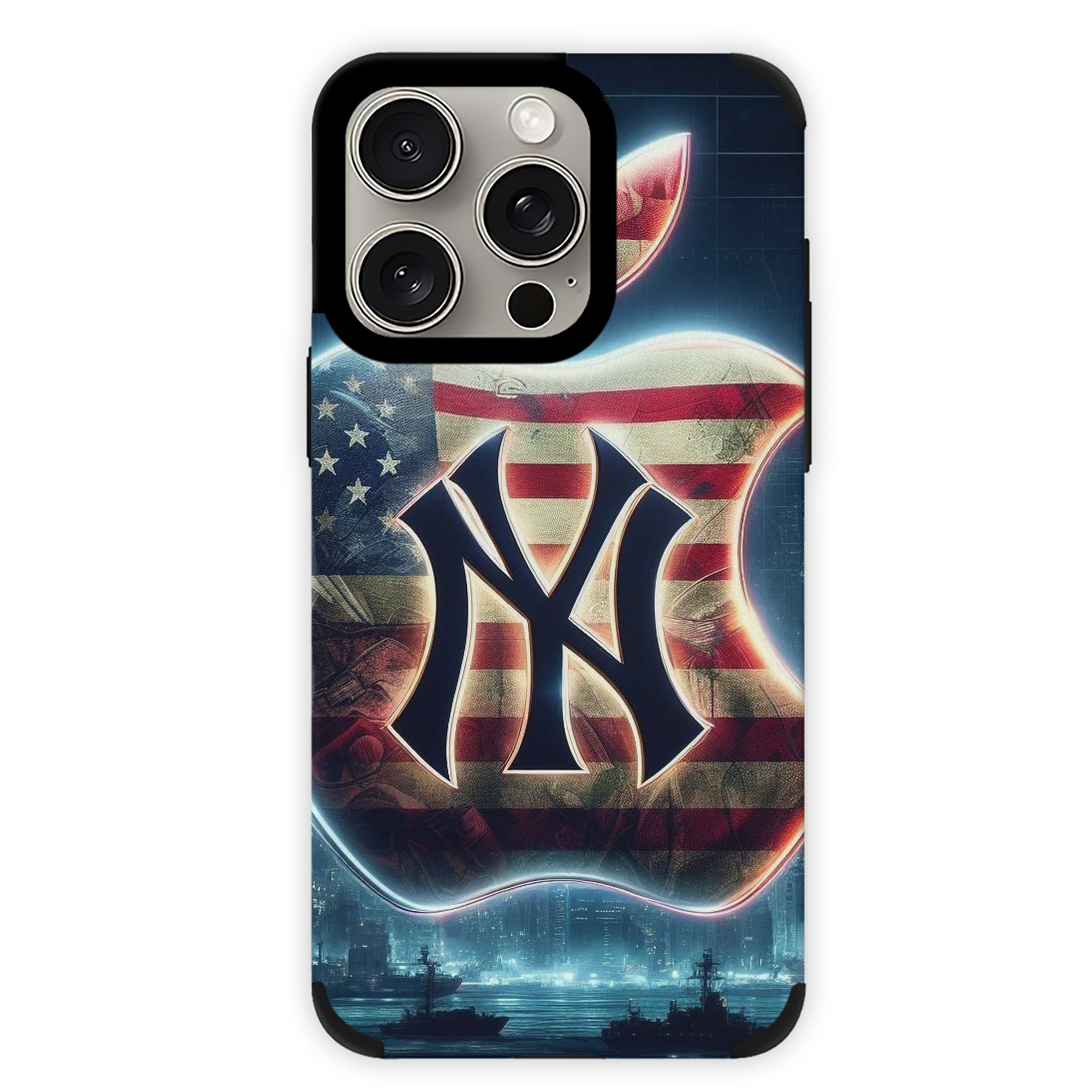 New York Yankees 347 IPhone 15 Pro Max PU Leather Case – Soft Lining, 360° Protection – Precise Fit, 3D Buttons, Easy Charging – Anti-Yellowing, Easy To Clean