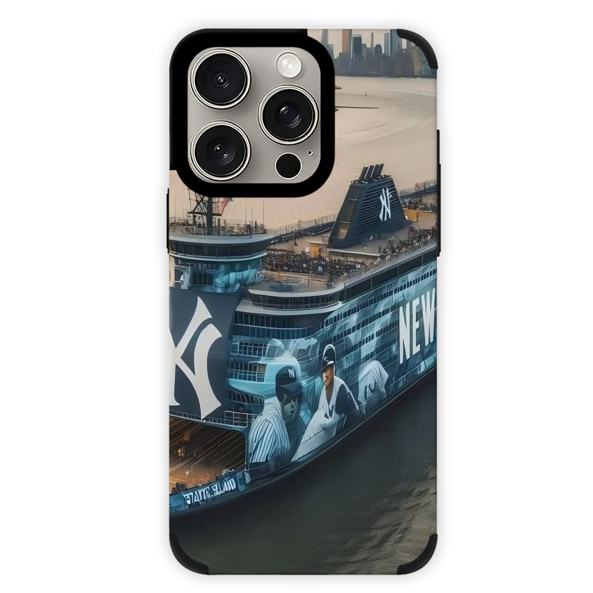 New York Yankees 306 IPhone 15 Pro Max PU Leather Case – Soft Lining, 360° Protection – Precise Fit, 3D Buttons, Easy Charging – Anti-Yellowing, Easy To Clean