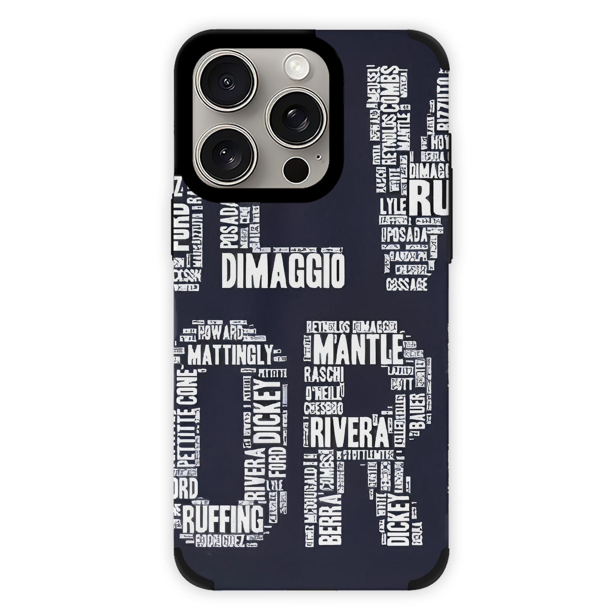 New York Yankees 303 IPhone 15 Pro Max PU Leather Case – Soft Lining, 360° Protection – Precise Fit, 3D Buttons, Easy Charging – Anti-Yellowing, Easy To Clean