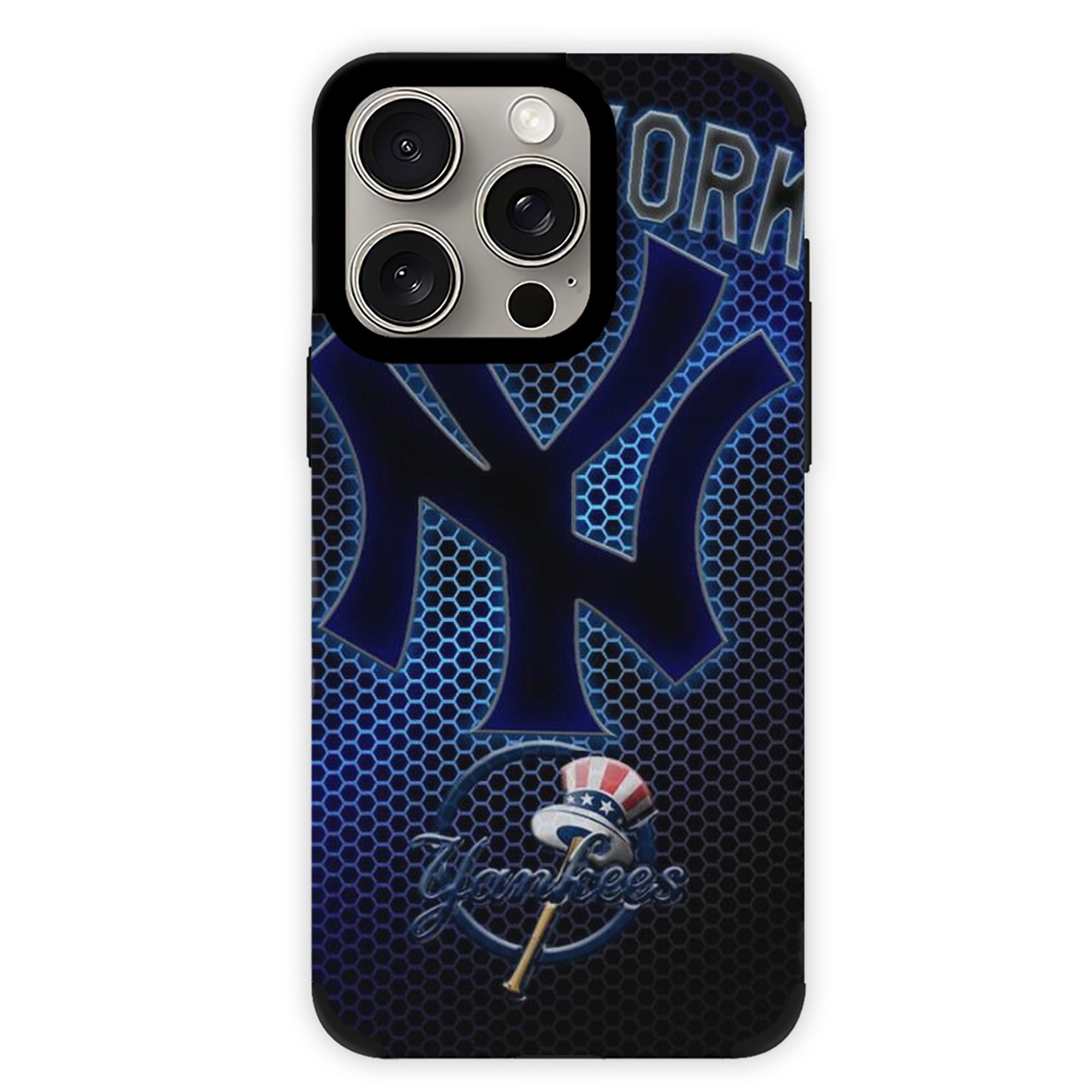 New York Yankees 334 IPhone 15 Pro Max PU Leather Case – Soft Lining, 360° Protection – Precise Fit, 3D Buttons, Easy Charging – Anti-Yellowing, Easy To Clean