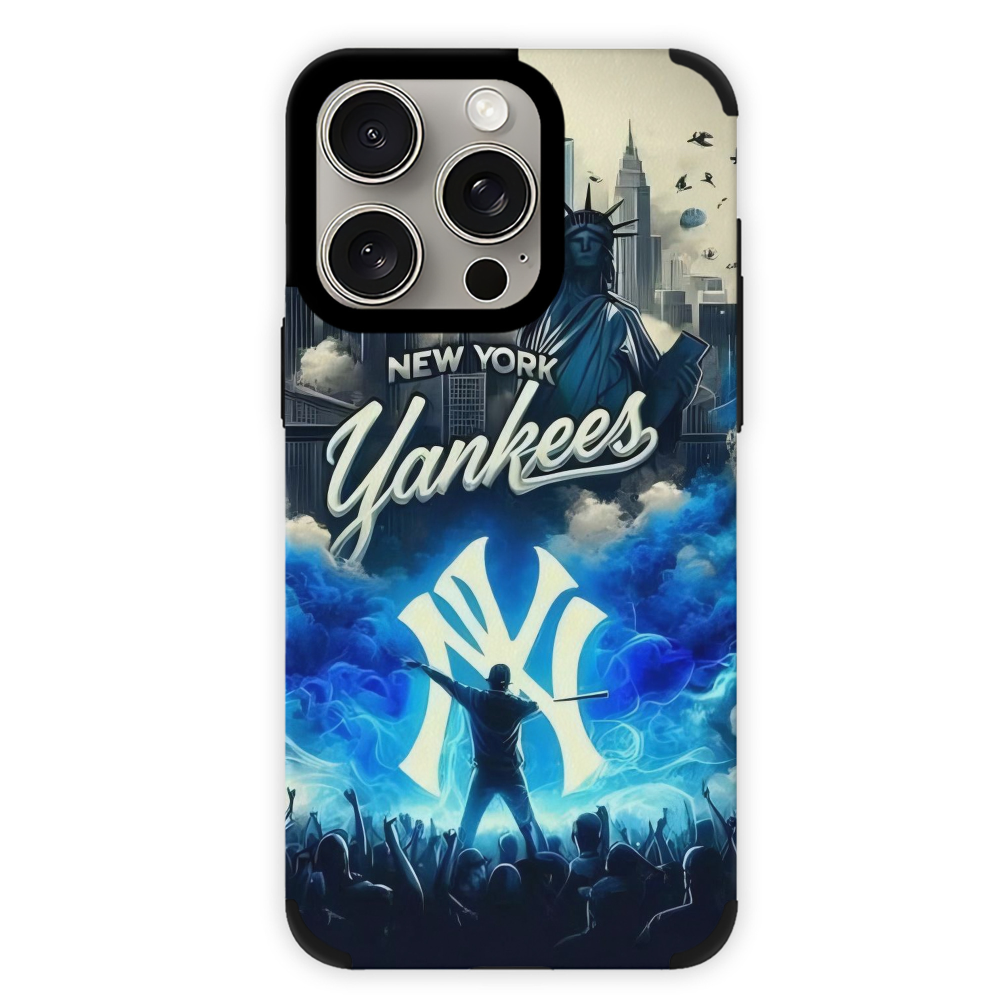 New York Yankees 308 IPhone 15 Pro Max PU Leather Case – Soft Lining, 360° Protection – Precise Fit, 3D Buttons, Easy Charging – Anti-Yellowing, Easy To Clean