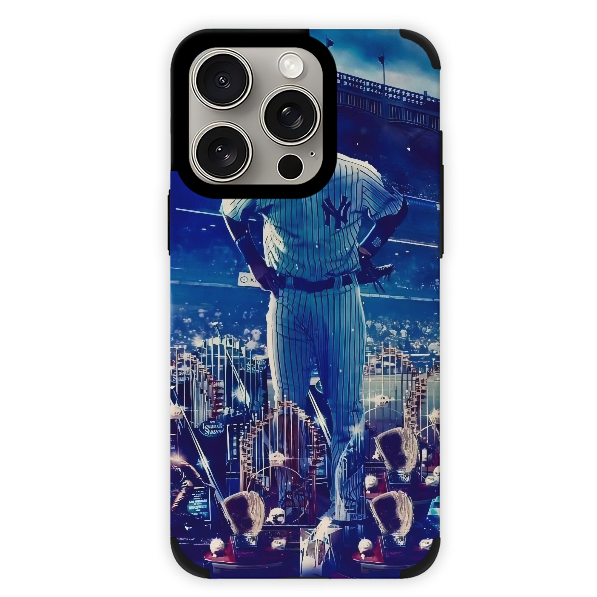 New York Yankees 345 IPhone 15 Pro Max PU Leather Case – Soft Lining, 360° Protection – Precise Fit, 3D Buttons, Easy Charging – Anti-Yellowing, Easy To Clean