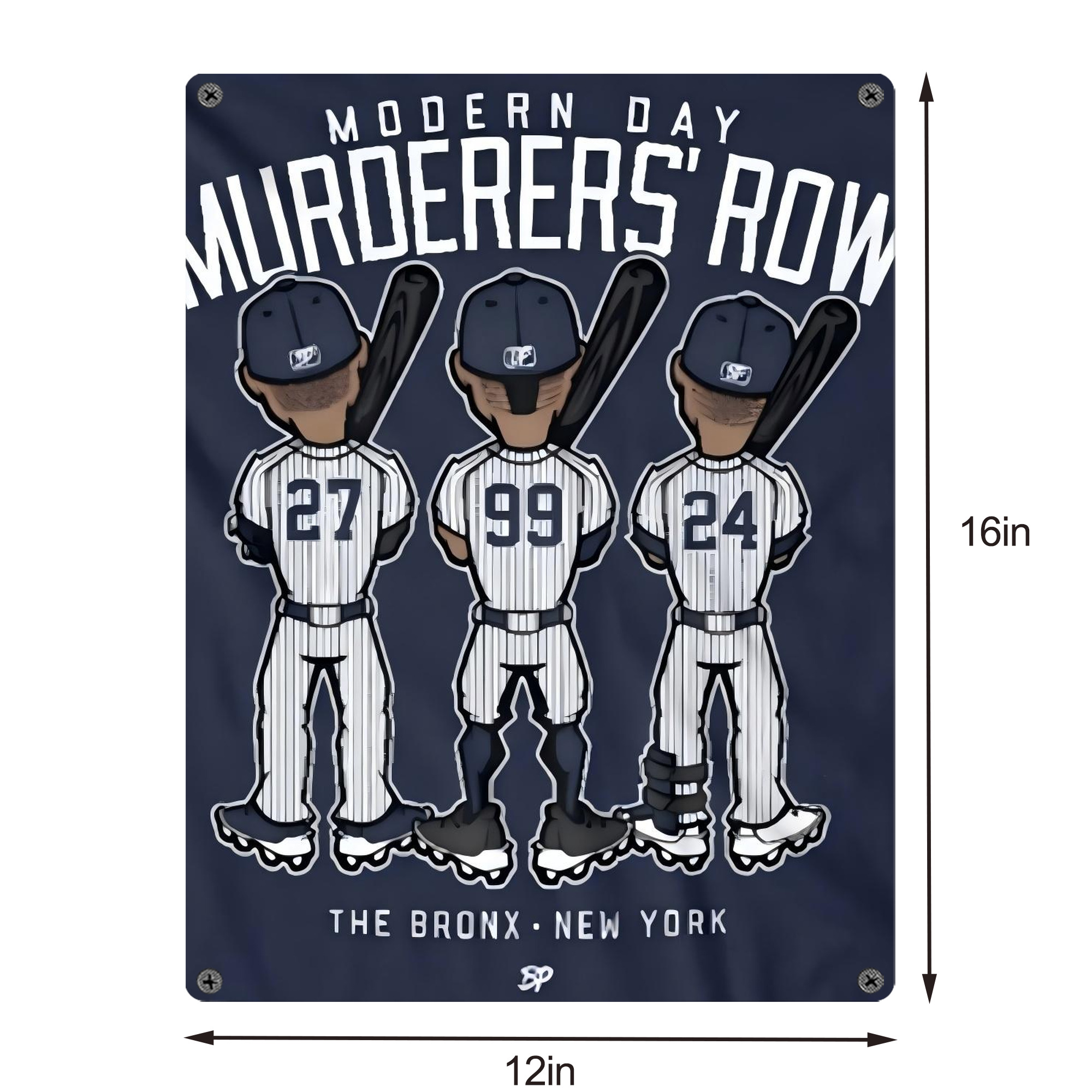 New York Yankees 173 Vintage Metal Tin Sign 12x16inch – Retro Wall Art Decor For Home, Bar, Kitchen, Bedroom, Office – Durable Iron Sheet Poster, Easy To Hang, Full-Color Printing