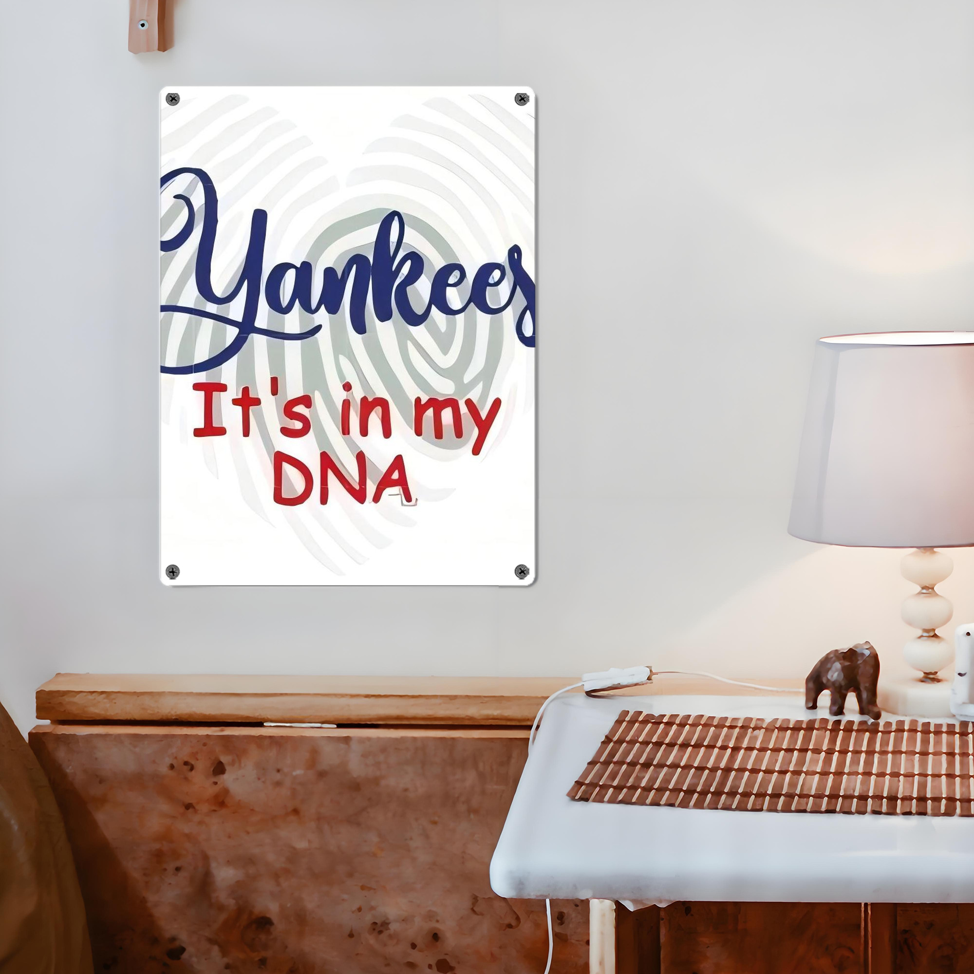 New York Yankees 234 Vintage Metal Tin Sign 12x16inch – Retro Wall Art Decor For Home, Bar, Kitchen, Bedroom, Office – Durable Iron Sheet Poster, Easy To Hang, Full-Color Printing