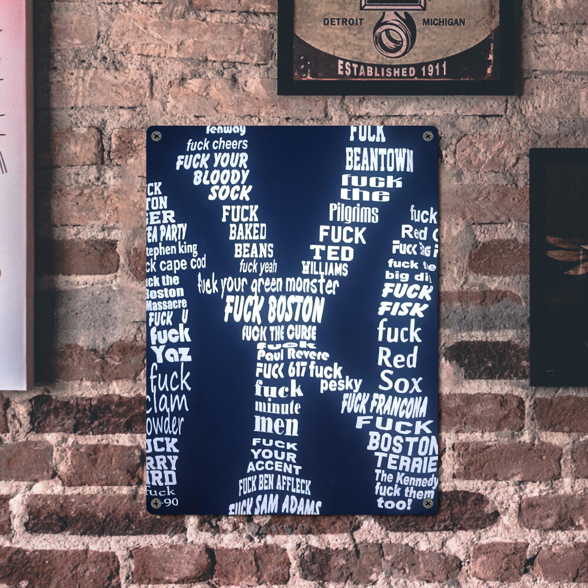 New York Yankees 224 Vintage Metal Tin Sign 12x16inch – Retro Wall Art Decor For Home, Bar, Kitchen, Bedroom, Office – Durable Iron Sheet Poster, Easy To Hang, Full-Color Printing