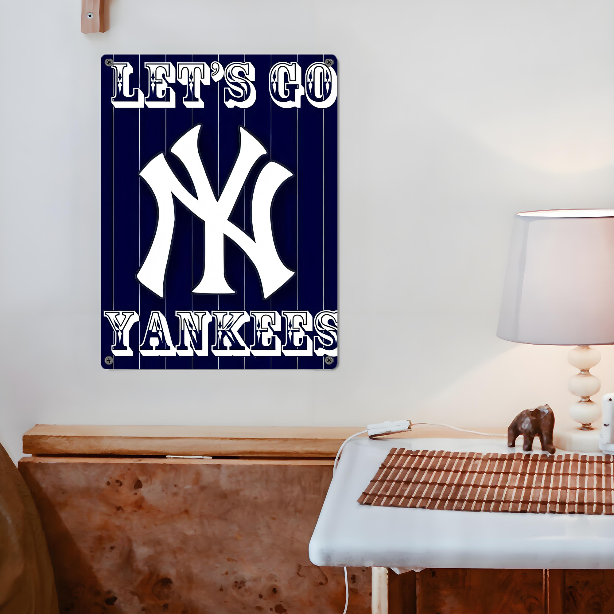 New York Yankees 237 Vintage Metal Tin Sign 12x16inch – Retro Wall Art Decor For Home, Bar, Kitchen, Bedroom, Office – Durable Iron Sheet Poster, Easy To Hang, Full-Color Printing