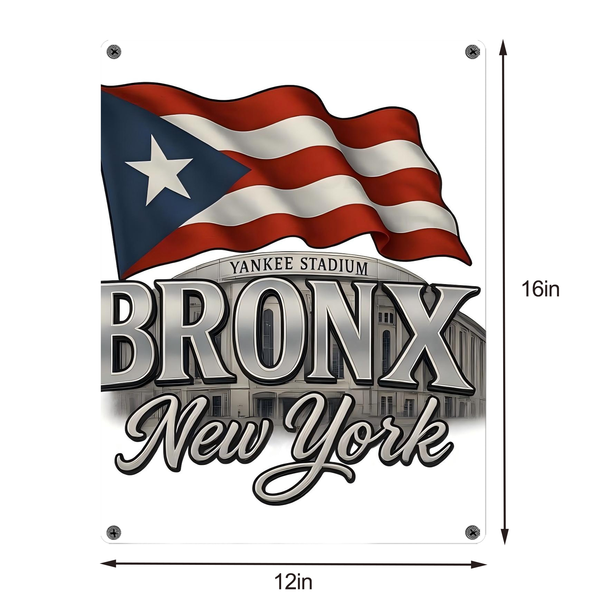 New York Yankees 245 Vintage Metal Tin Sign 12x16inch – Retro Wall Art Decor For Home, Bar, Kitchen, Bedroom, Office – Durable Iron Sheet Poster, Easy To Hang, Full-Color Printing