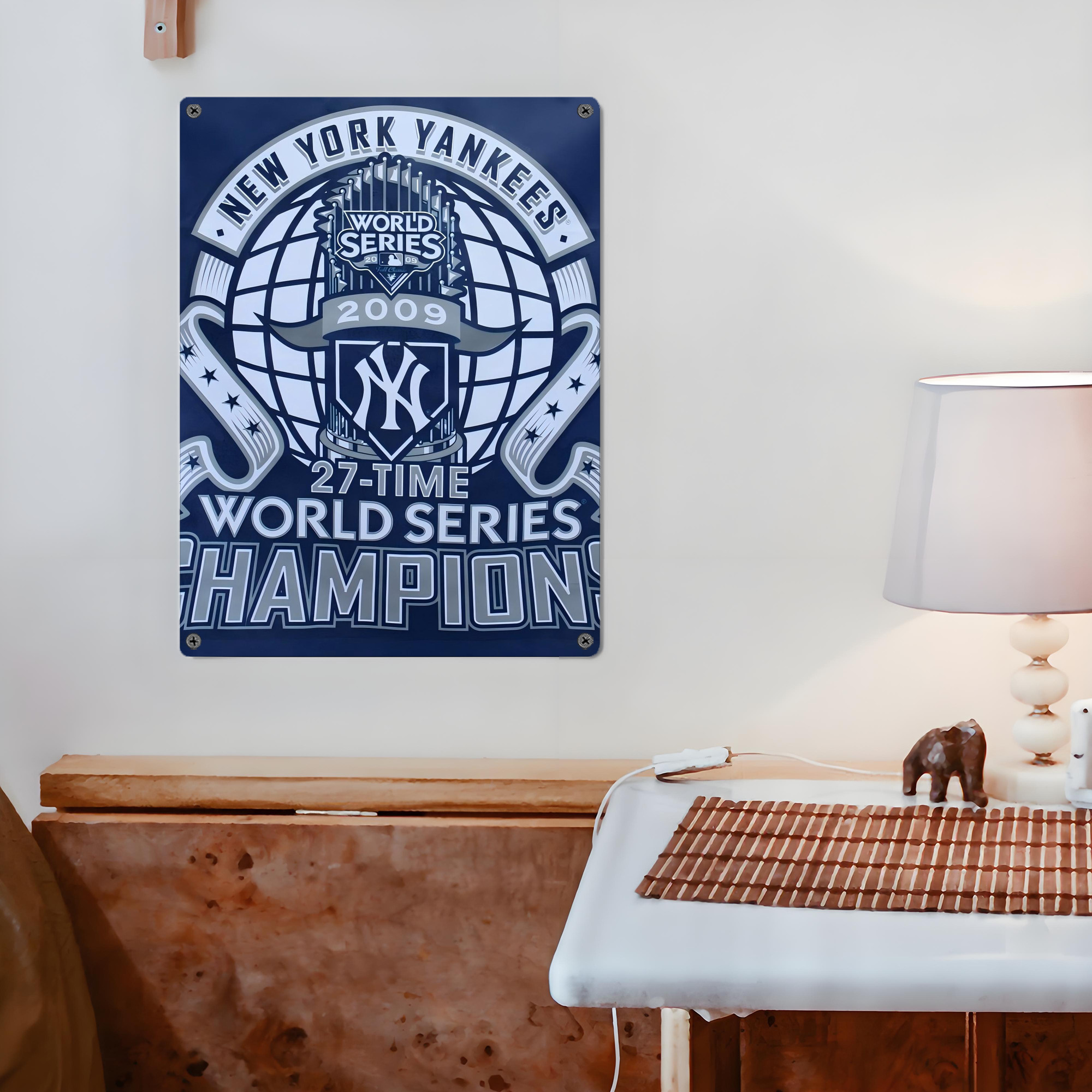 New York Yankees 270 Vintage Metal Tin Sign 12x16inch – Retro Wall Art Decor For Home, Bar, Kitchen, Bedroom, Office – Durable Iron Sheet Poster, Easy To Hang, Full-Color Printing