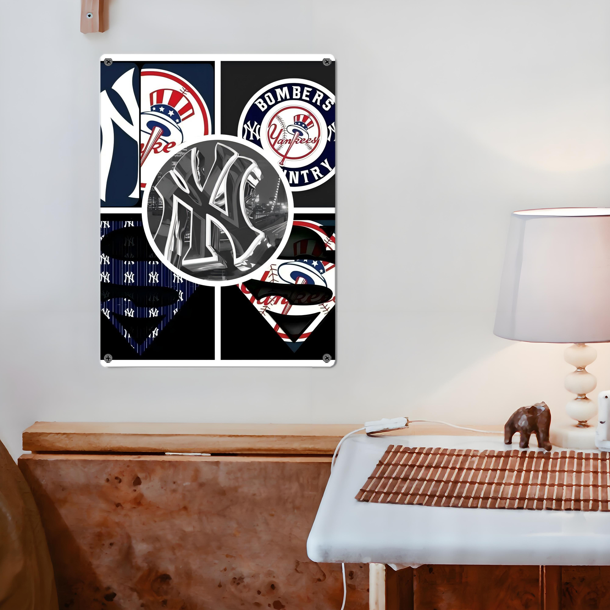 New York Yankees 269 Vintage Metal Tin Sign 12x16inch – Retro Wall Art Decor For Home, Bar, Kitchen, Bedroom, Office – Durable Iron Sheet Poster, Easy To Hang, Full-Color Printing