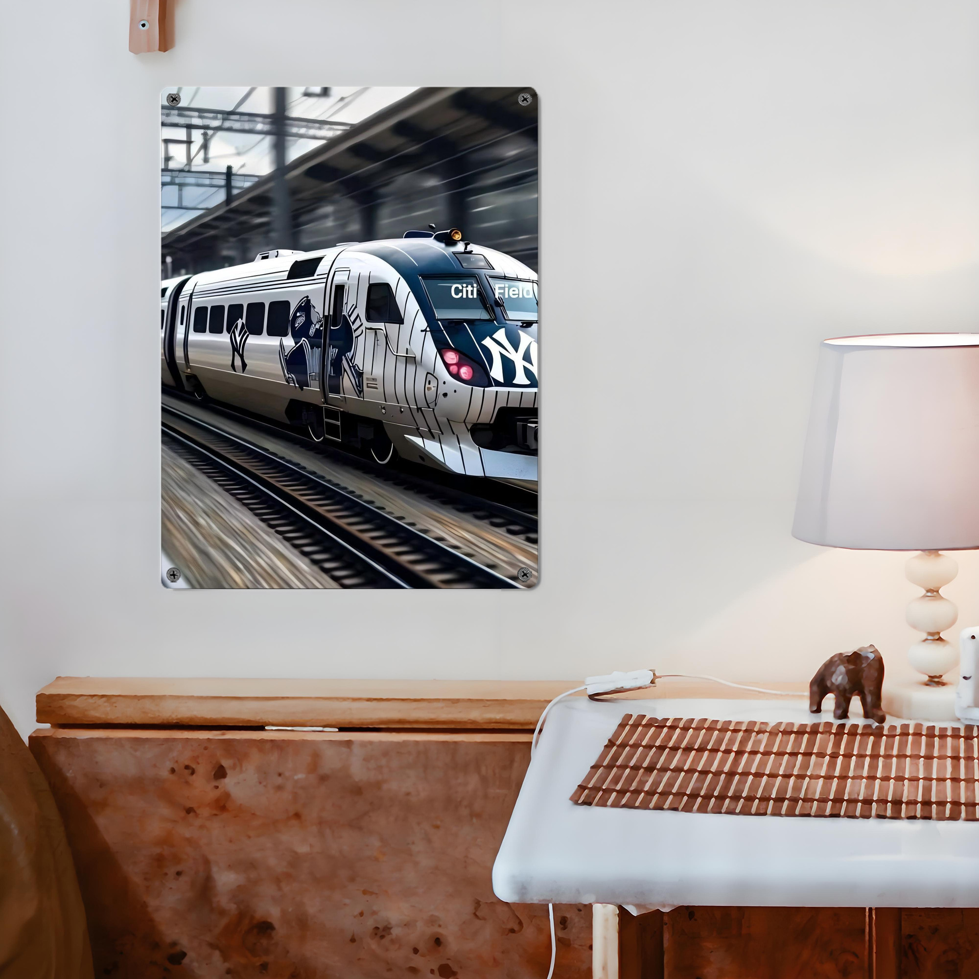 New York Yankees 342 Vintage Metal Tin Sign 12x16inch – Retro Wall Art Decor For Home, Bar, Kitchen, Bedroom, Office – Durable Iron Sheet Poster, Easy To Hang, Full-Color Printing