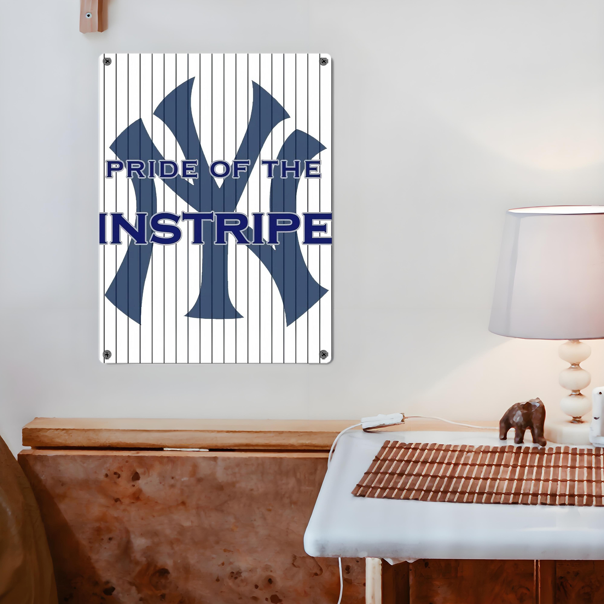 New York Yankees 337 Vintage Metal Tin Sign 12x16inch – Retro Wall Art Decor For Home, Bar, Kitchen, Bedroom, Office – Durable Iron Sheet Poster, Easy To Hang, Full-Color Printing