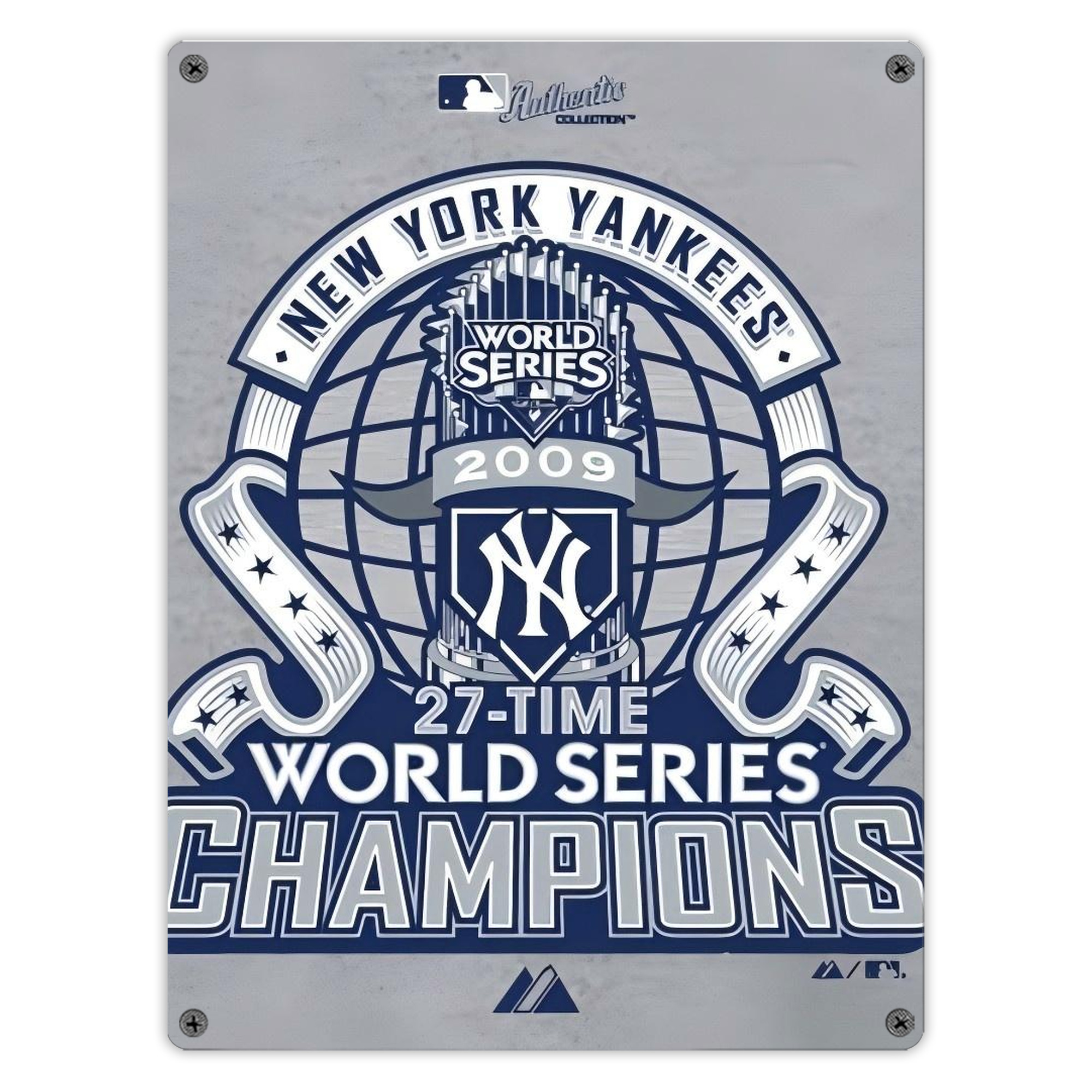 New York Yankees 207 Vintage Metal Tin Sign 12x16inch – Retro Wall Art Decor For Home, Bar, Kitchen, Bedroom, Office – Durable Iron Sheet Poster, Easy To Hang, Full-Color Printing