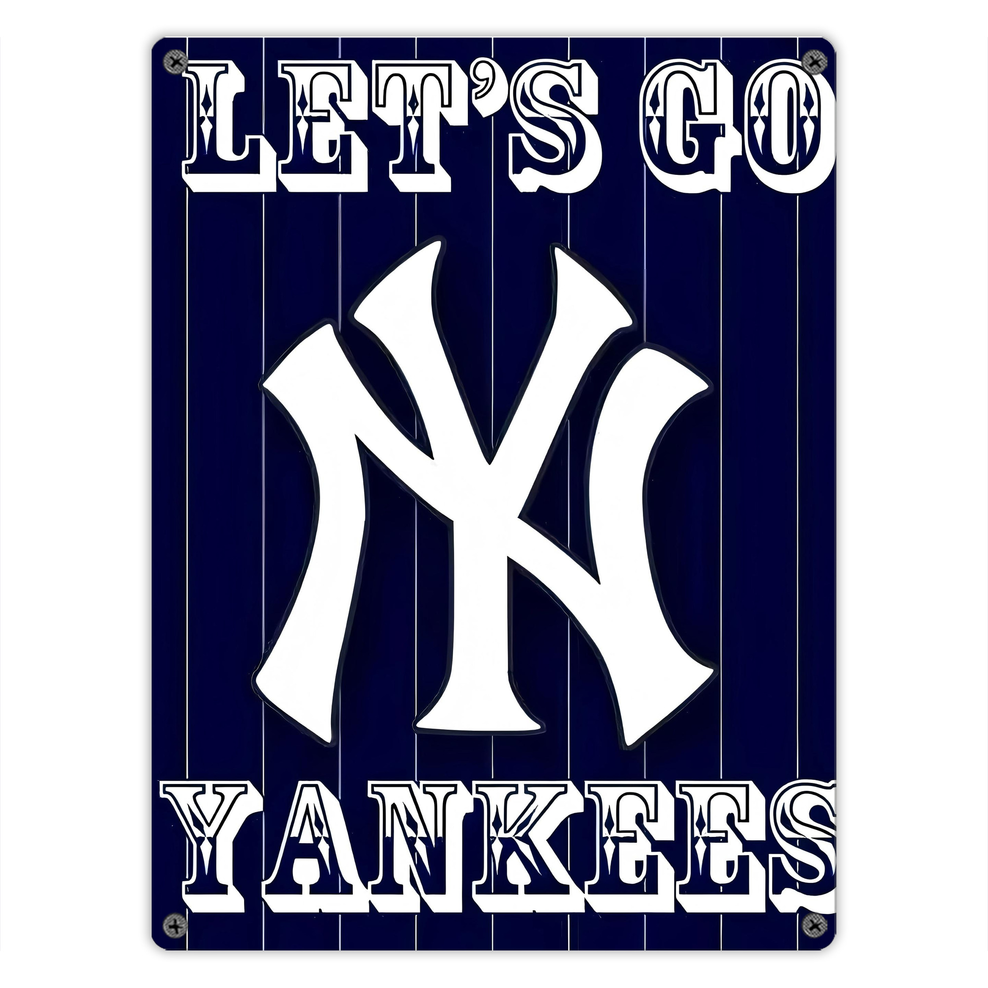 New York Yankees 237 Vintage Metal Tin Sign 12x16inch – Retro Wall Art Decor For Home, Bar, Kitchen, Bedroom, Office – Durable Iron Sheet Poster, Easy To Hang, Full-Color Printing