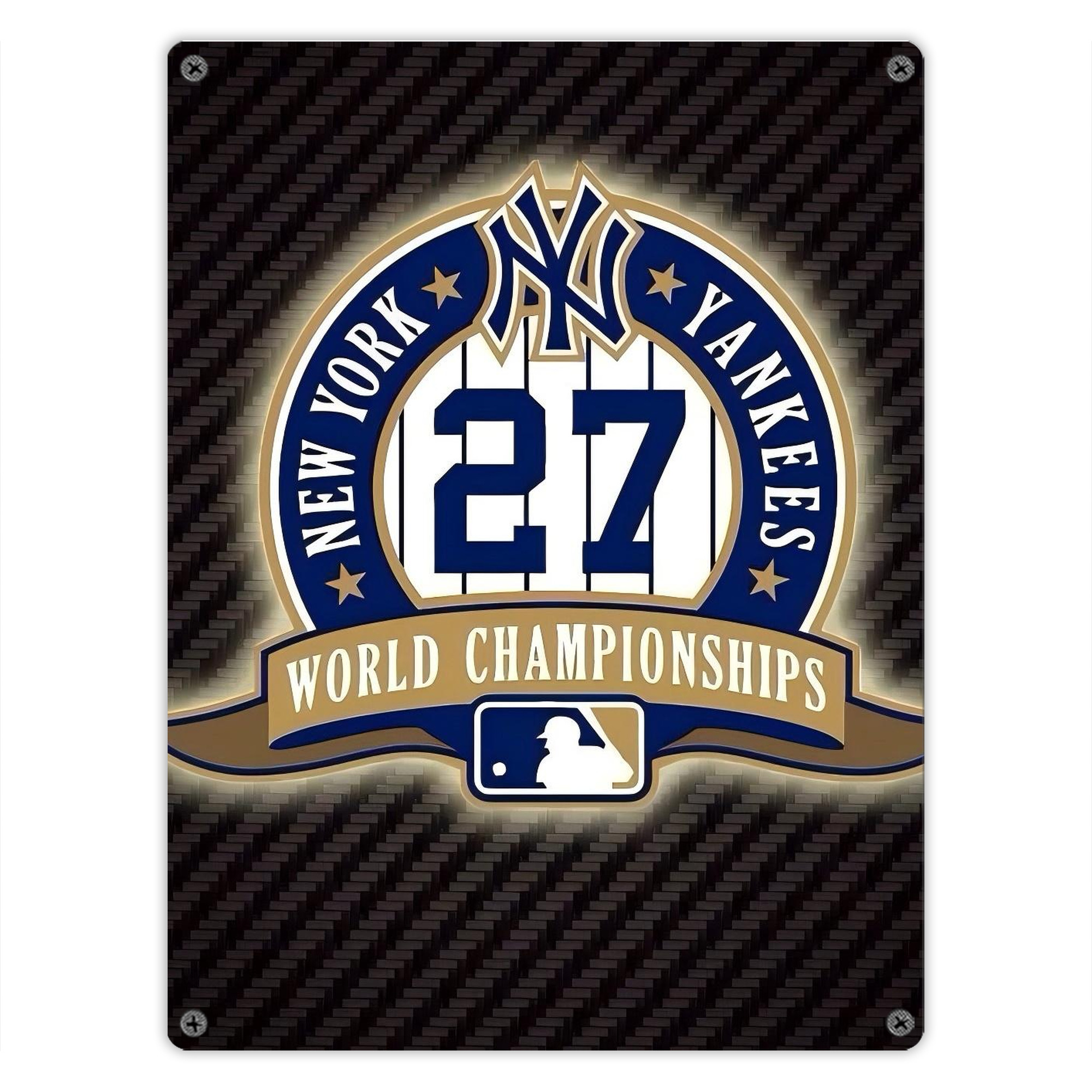 New York Yankees 260 Vintage Metal Tin Sign 12x16inch – Retro Wall Art Decor For Home, Bar, Kitchen, Bedroom, Office – Durable Iron Sheet Poster, Easy To Hang, Full-Color Printing