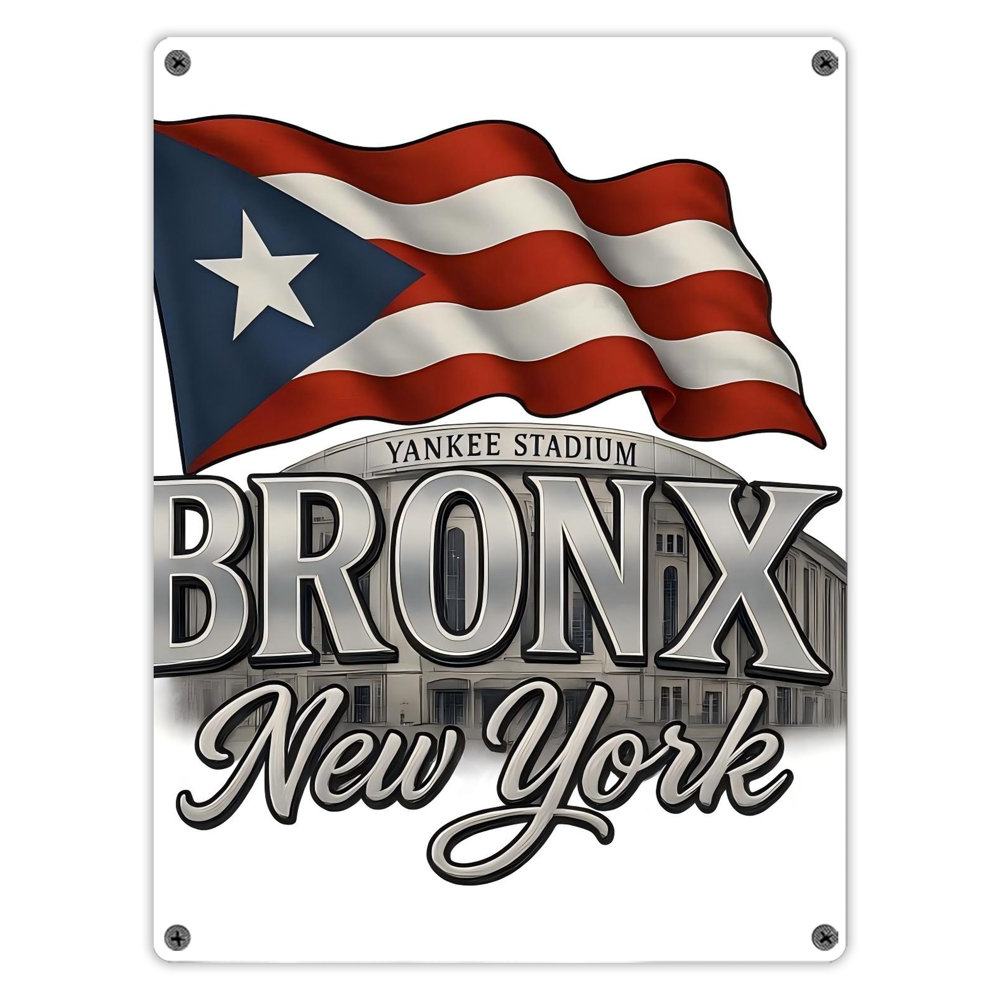 New York Yankees 245 Vintage Metal Tin Sign 12x16inch – Retro Wall Art Decor For Home, Bar, Kitchen, Bedroom, Office – Durable Iron Sheet Poster, Easy To Hang, Full-Color Printing