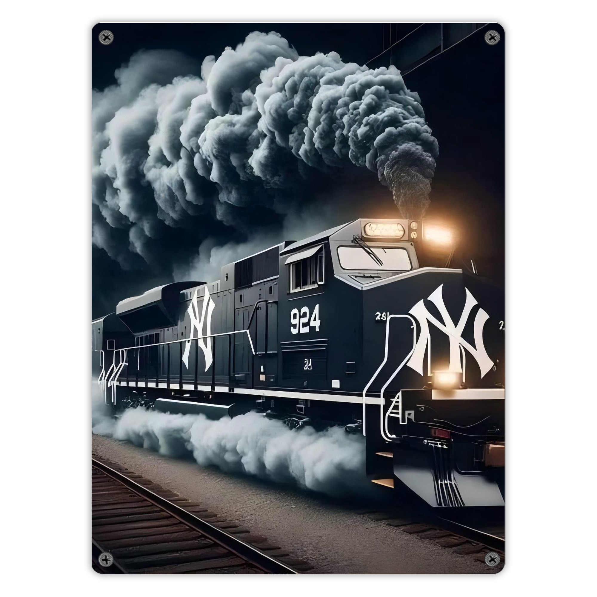 New York Yankees 257 Vintage Metal Tin Sign 12x16inch – Retro Wall Art Decor For Home, Bar, Kitchen, Bedroom, Office – Durable Iron Sheet Poster, Easy To Hang, Full-Color Printing