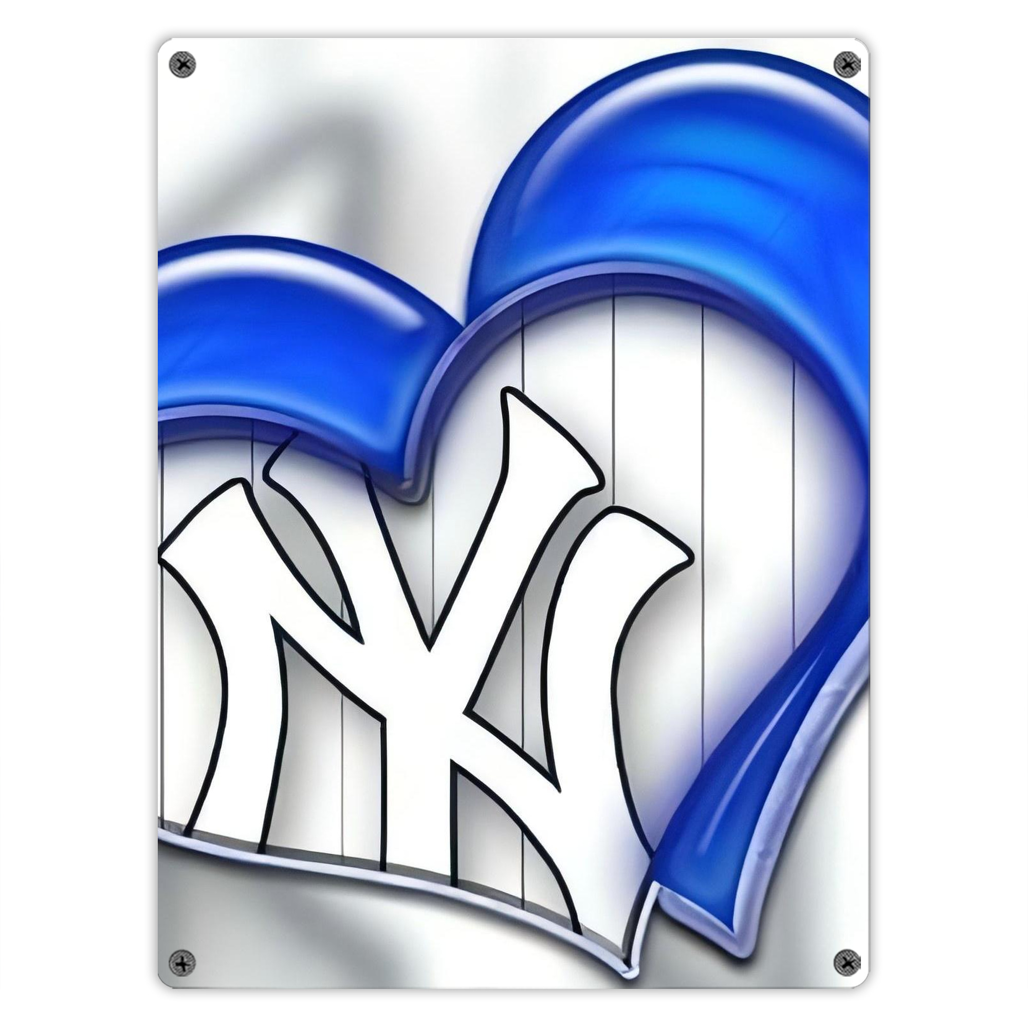 New York Yankees 310 Vintage Metal Tin Sign 12x16inch – Retro Wall Art Decor For Home, Bar, Kitchen, Bedroom, Office – Durable Iron Sheet Poster, Easy To Hang, Full-Color Printing